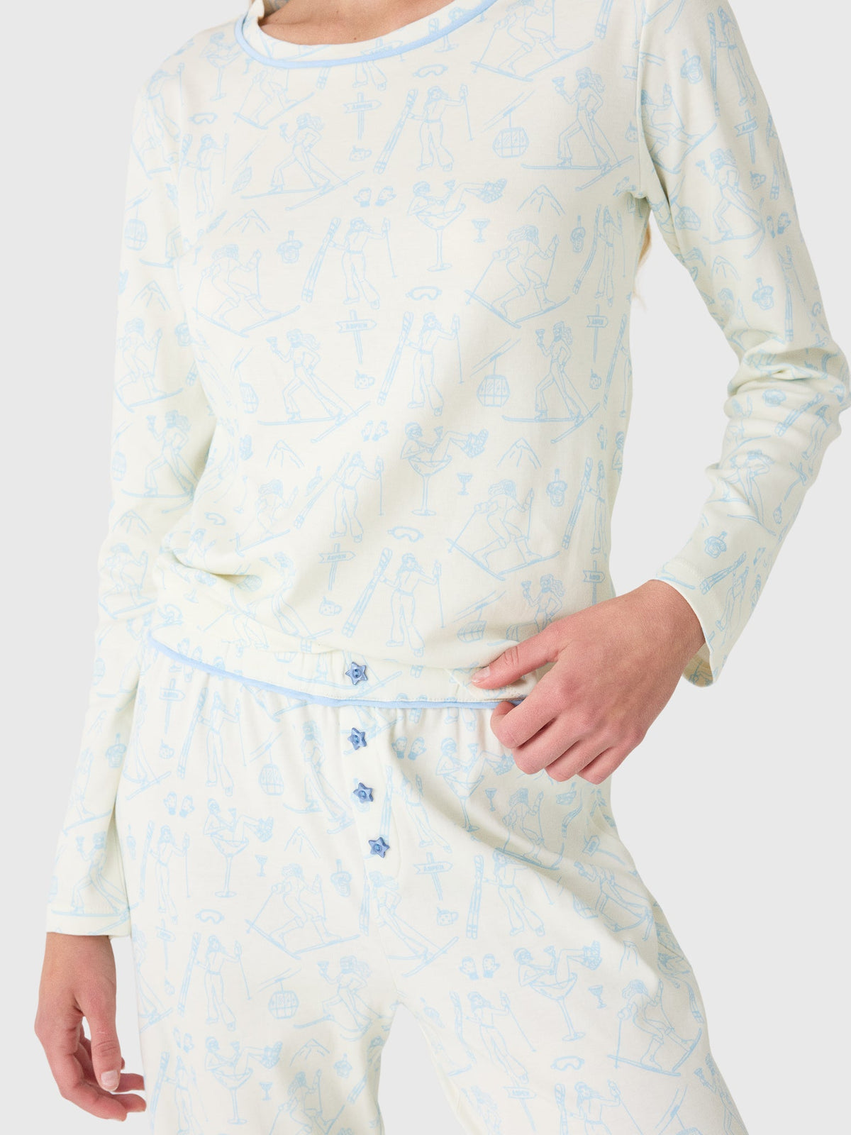 Berno Snooze Women's Aprés Ski Long Pajama Set