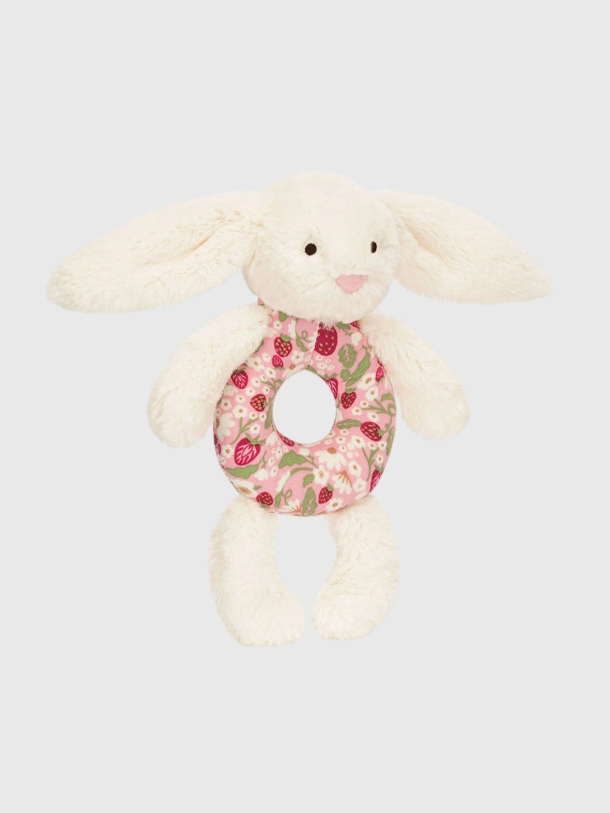 Jellycat Blossom Cream Bunny 'Berry' Ring Rattle