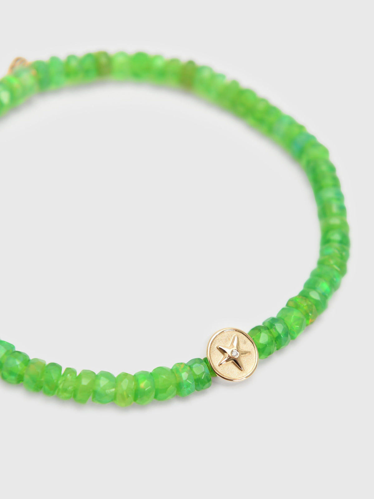 Sydney Evan Starfish Clam Shell Bead Opal Rondelle Bracelet