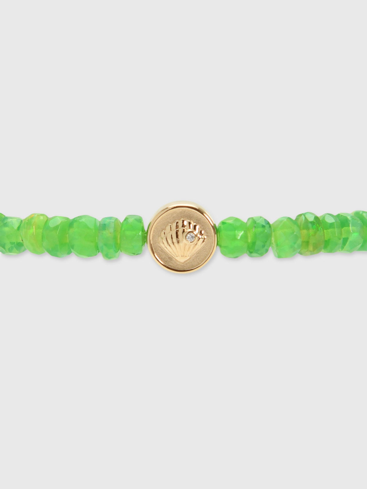 Sydney Evan Starfish Clam Shell Bead Opal Rondelle Bracelet