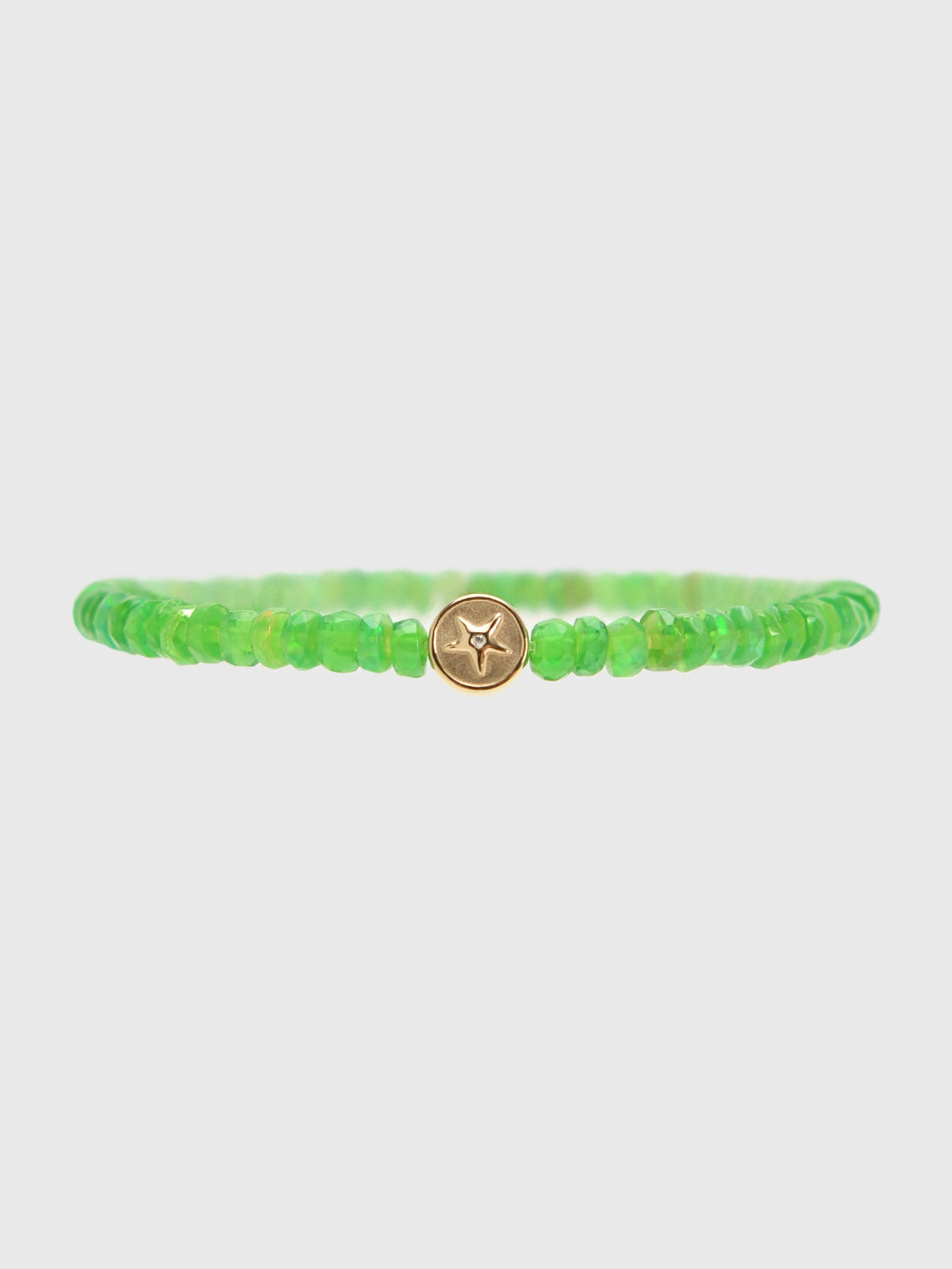 Sydney Evan Starfish Clam Shell Bead Opal Rondelle Bracelet