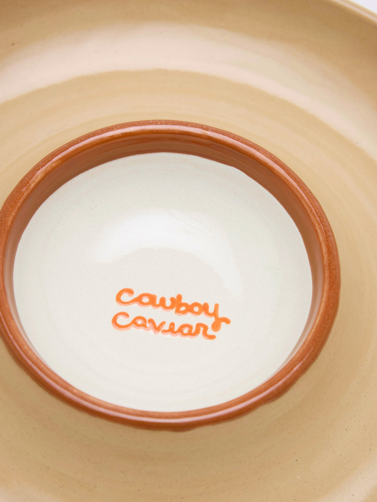 Caitlin Rounds Antiques Cowboy Caviar Platter