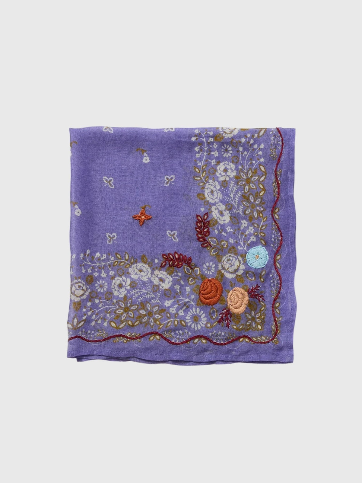 Chan Luu Embroidered Floral Bandana