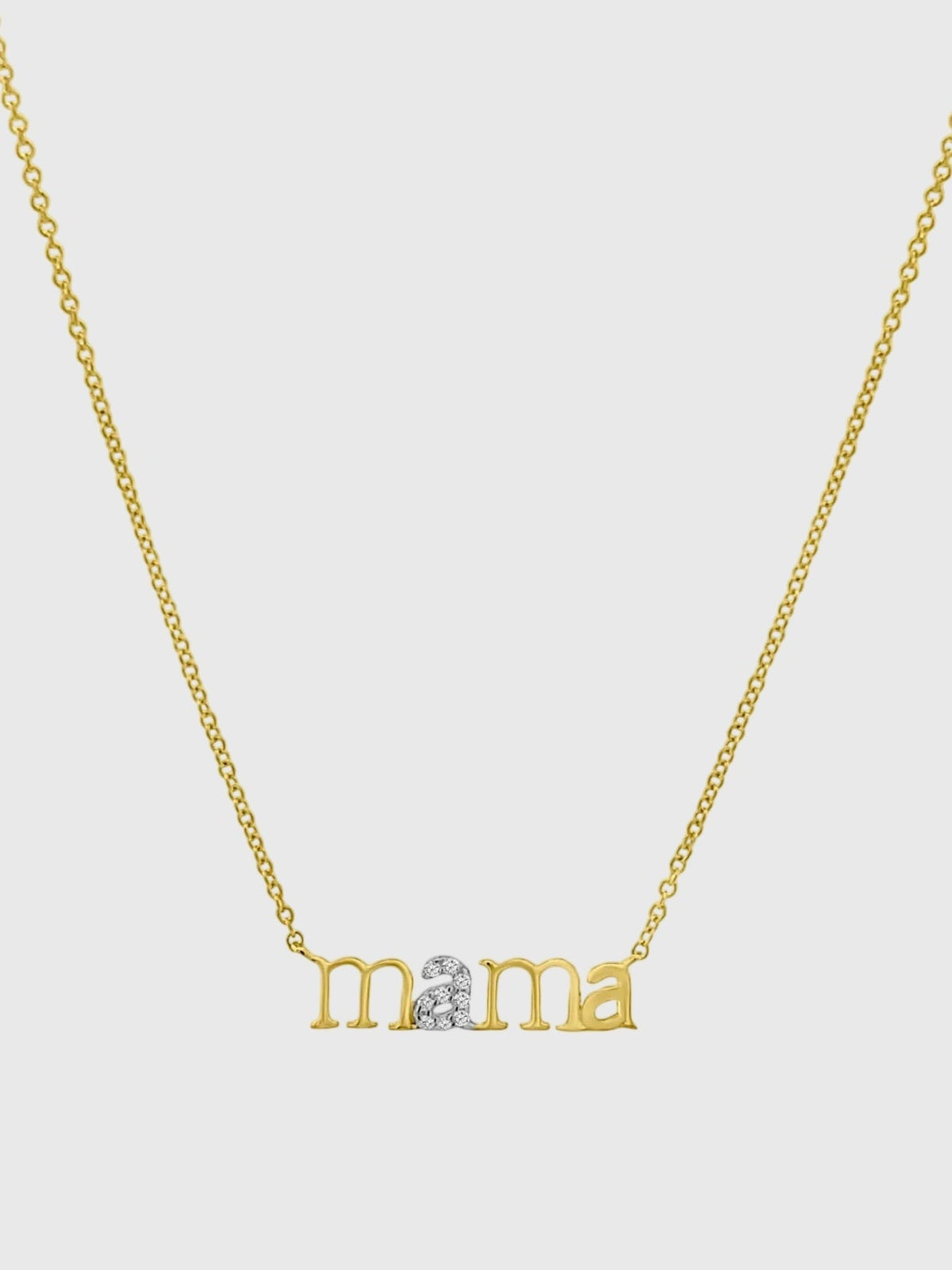 S. Bell Diamond A Mama Necklace