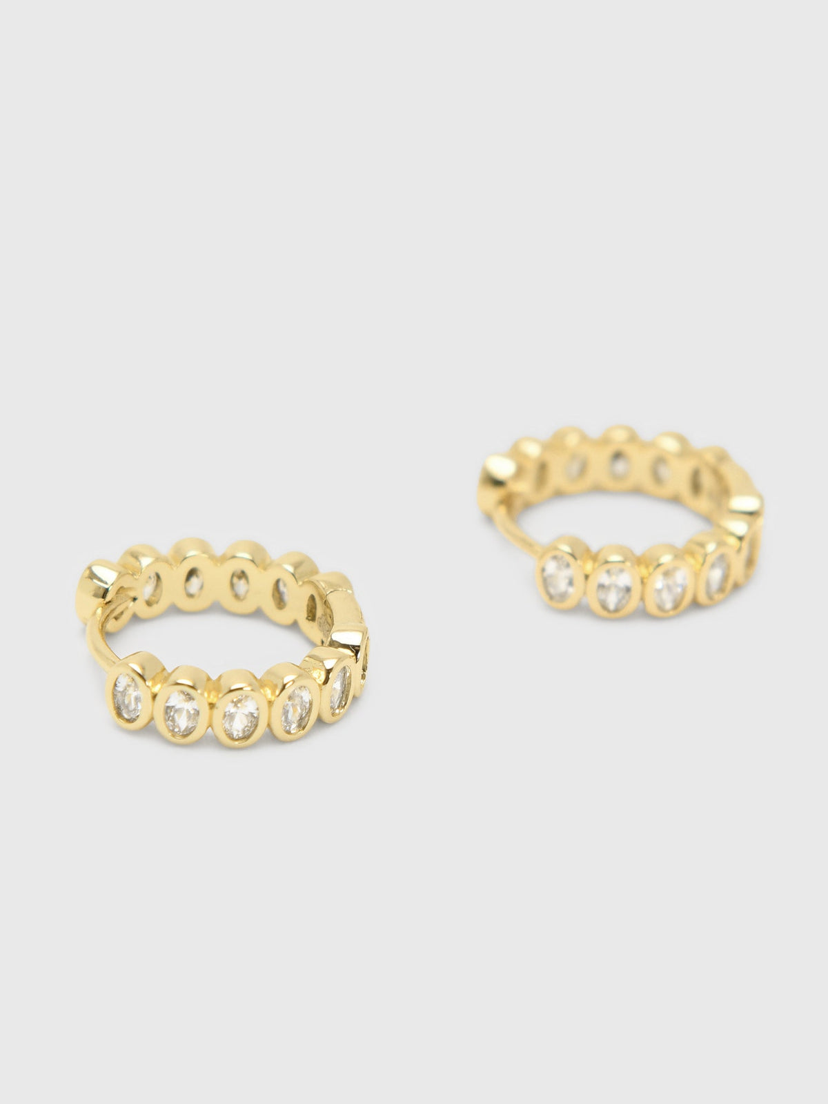 Electric Picks Champagne Hoop Earrings