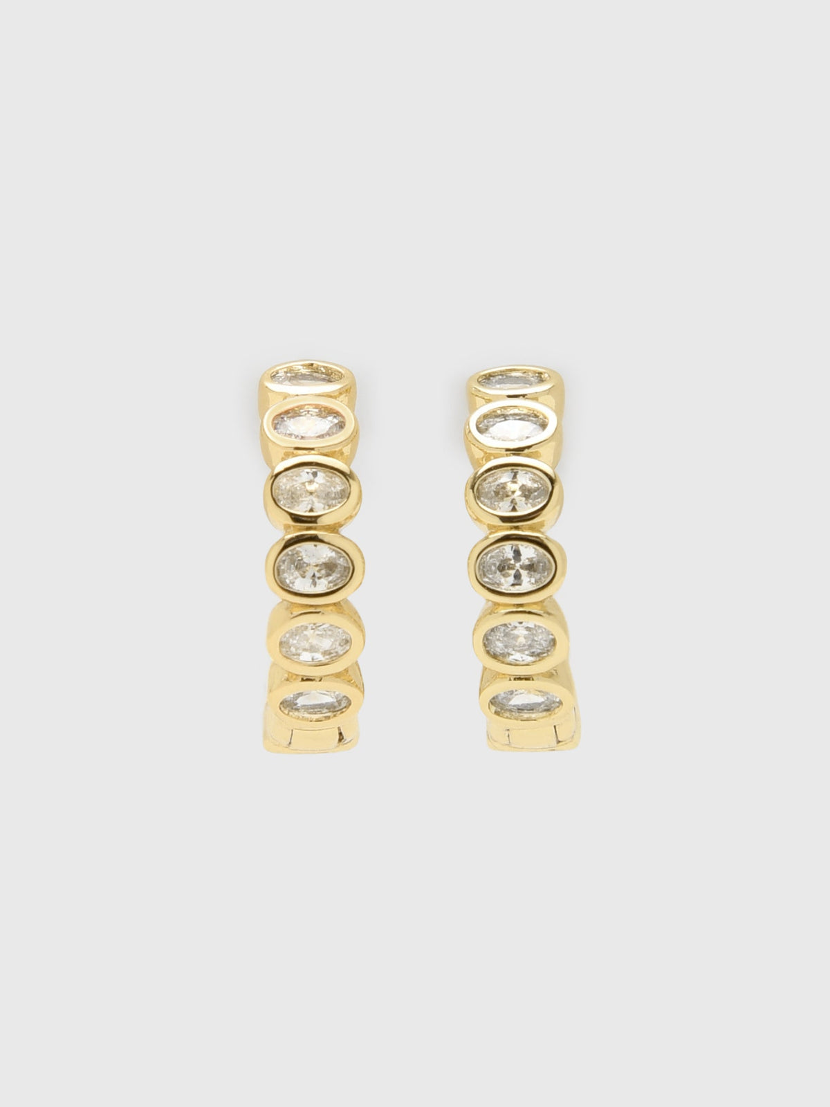 Electric Picks Champagne Hoop Earrings