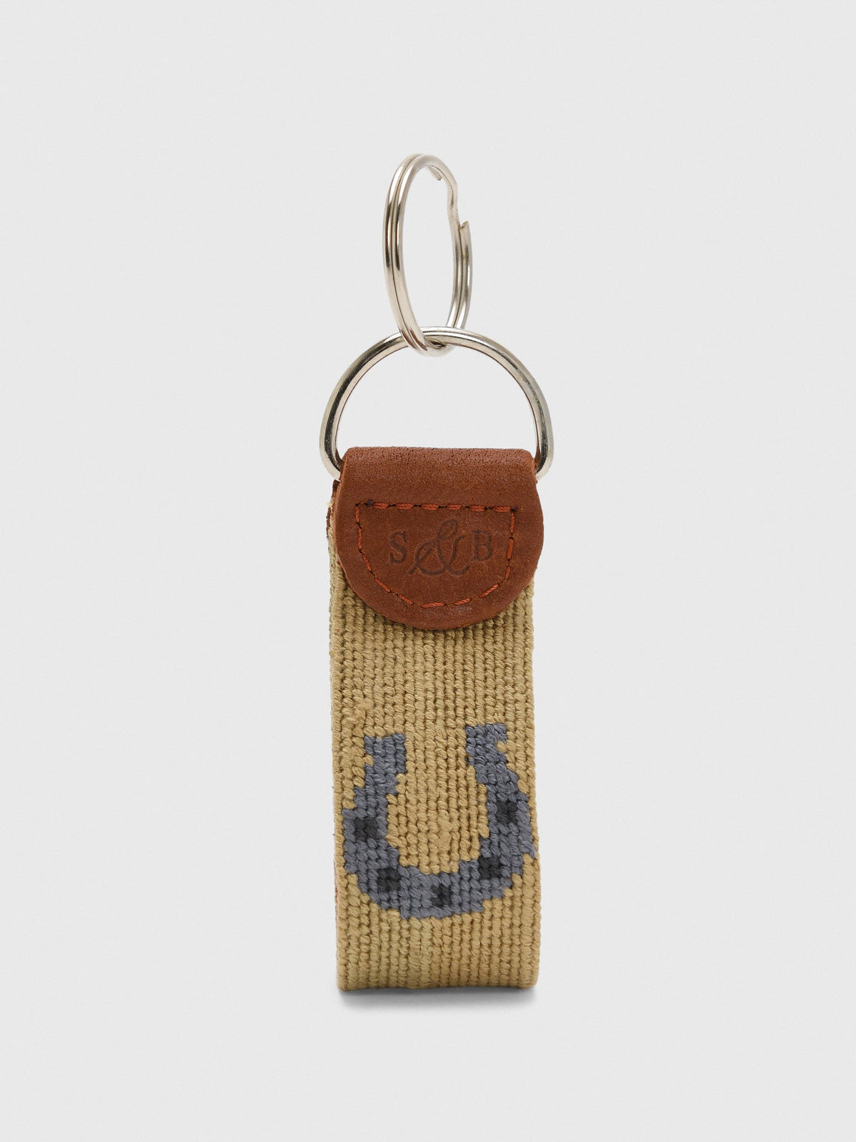 Smathers & Branson Horseshoe Needlepoint Key Fob