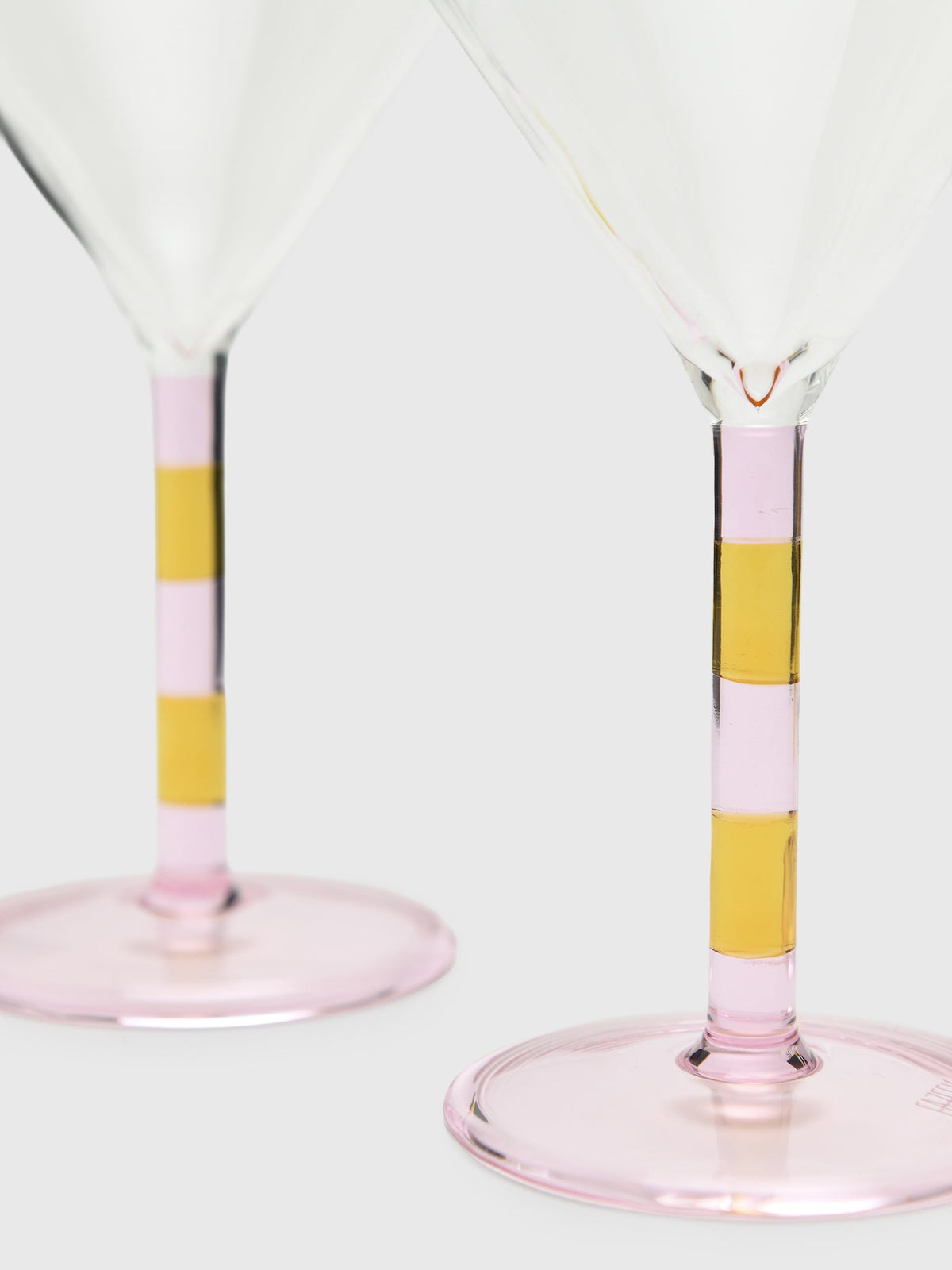 Fazeek Striped Martini Glass Set