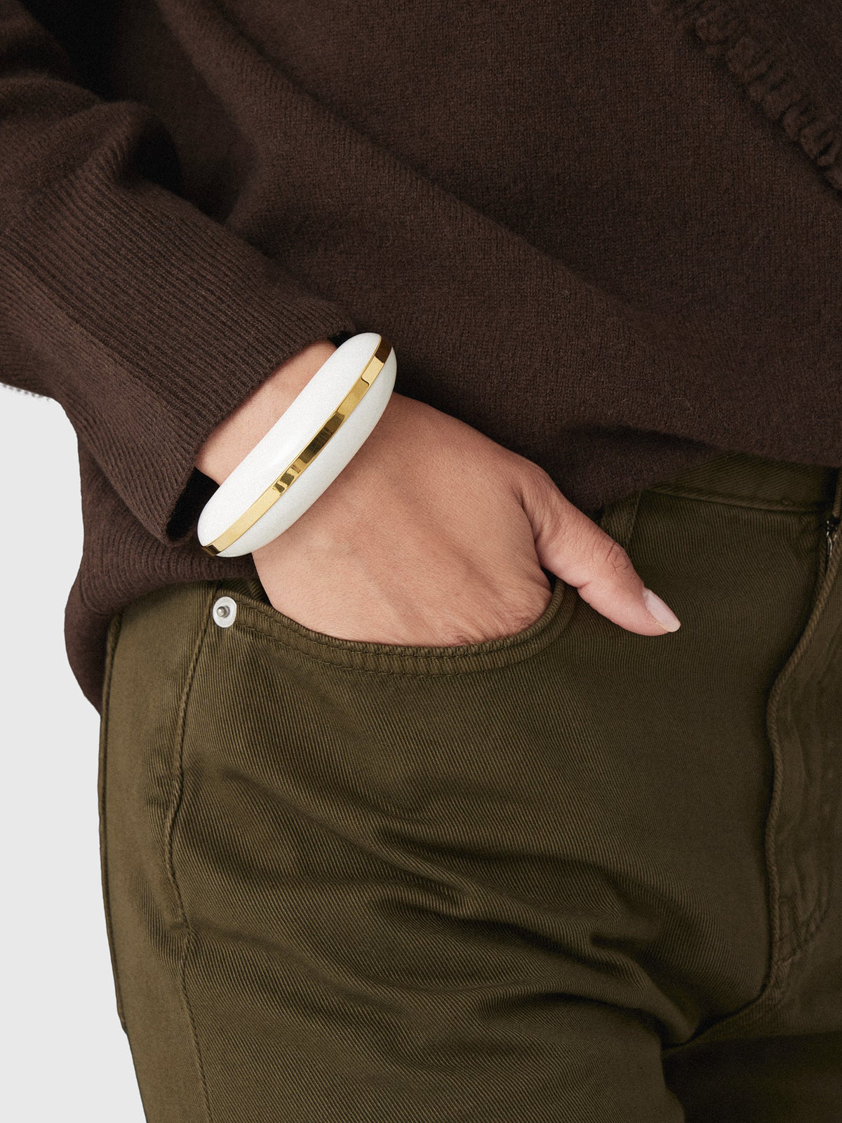 Lizzie Fortunato Halo Cuff Bracelet