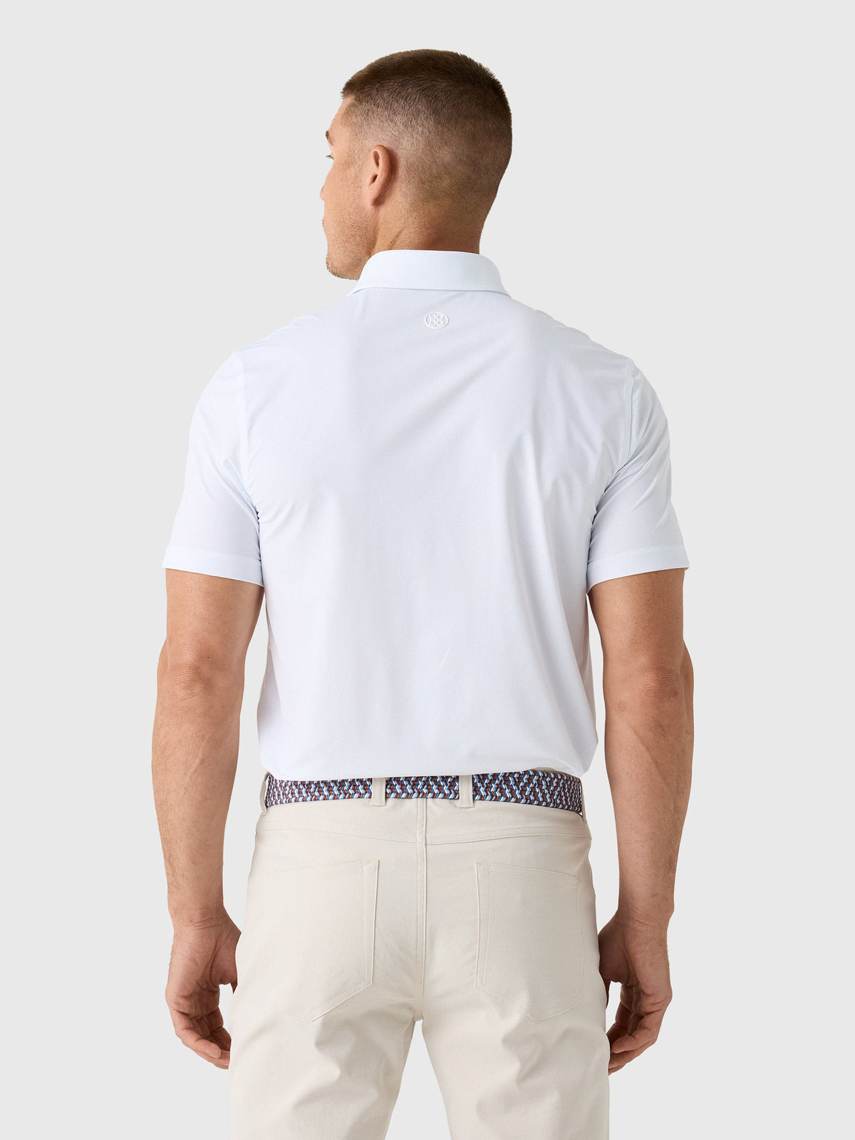 G/FORE Men's Fine Stretch Jacquard Polo