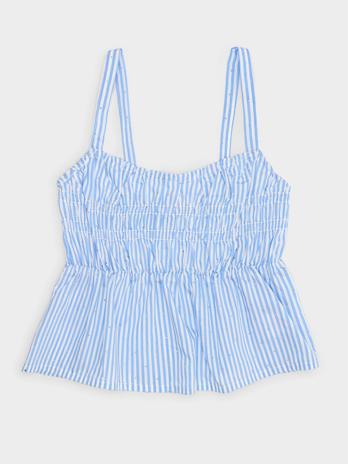 Design History Girls' Smocked Embellished Tank