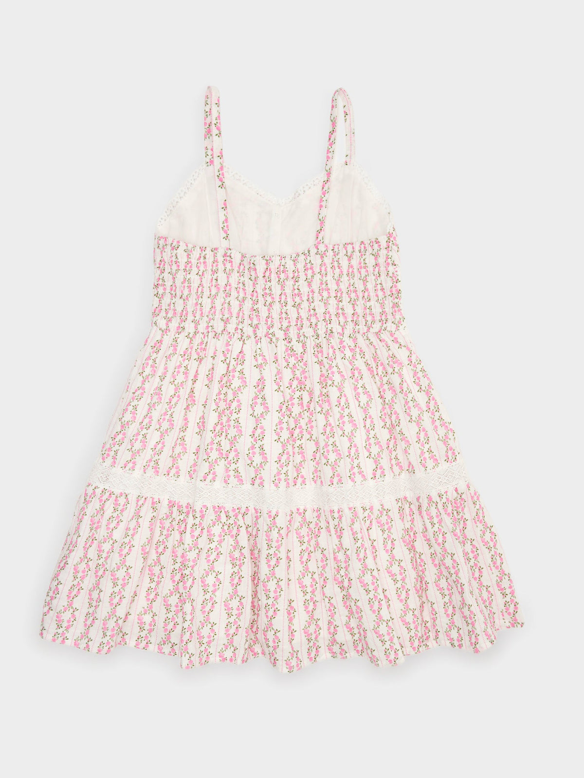 Design History Girls' Smocked Lace Dress