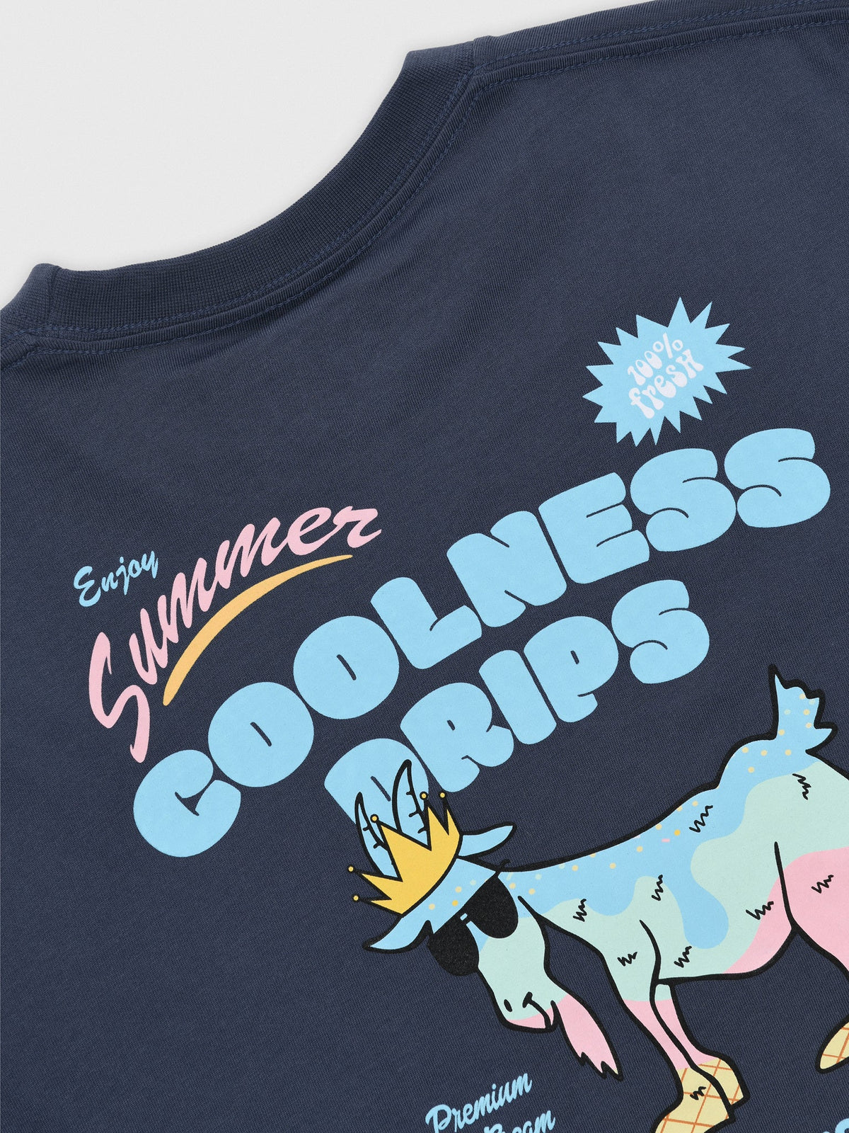 Goat USA Boys' Coolness Drips Ice Cream T-Shirt