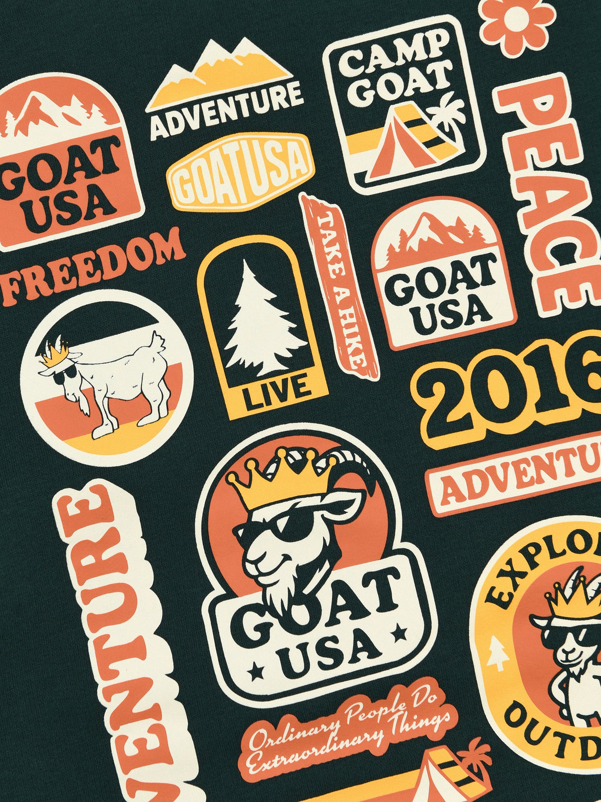 Goat USA Kids' Patch Hooded Sweatshirt