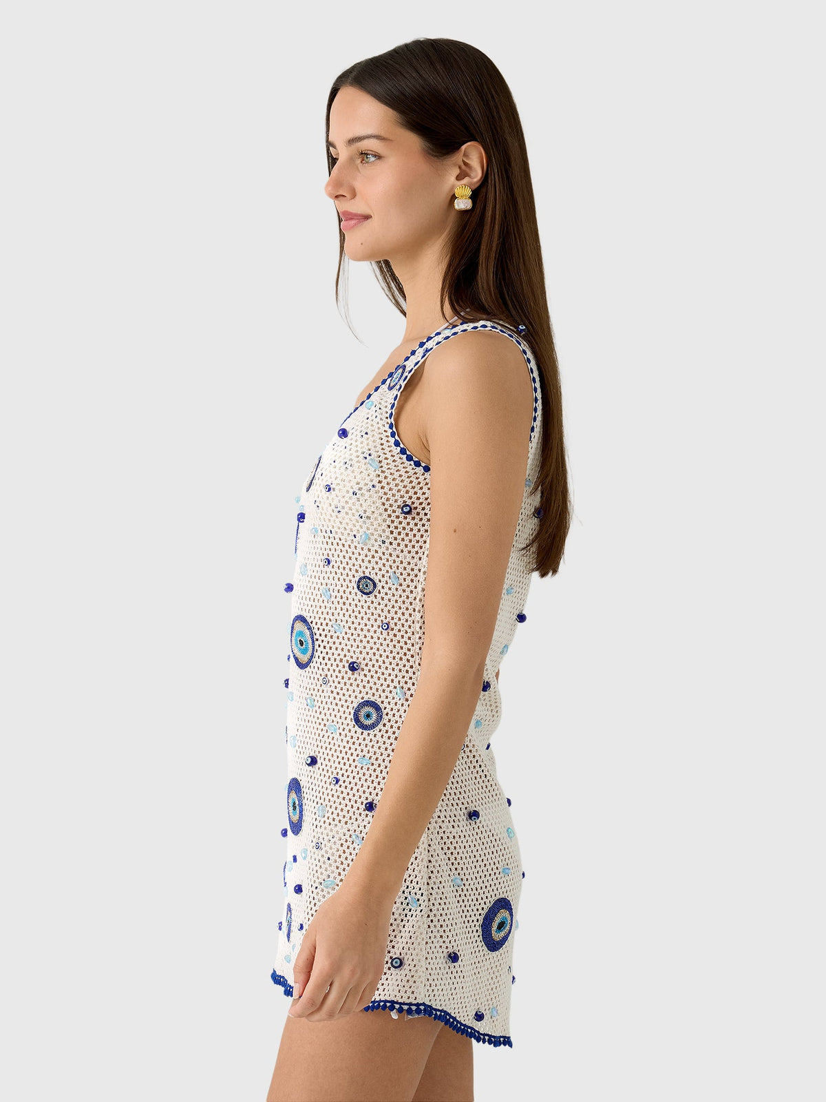 Leslie Amon Women's Treasure Evil Eye Mini Dress