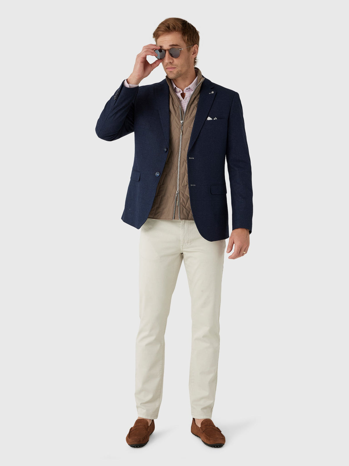 Blue Industry Men's Check Blazer