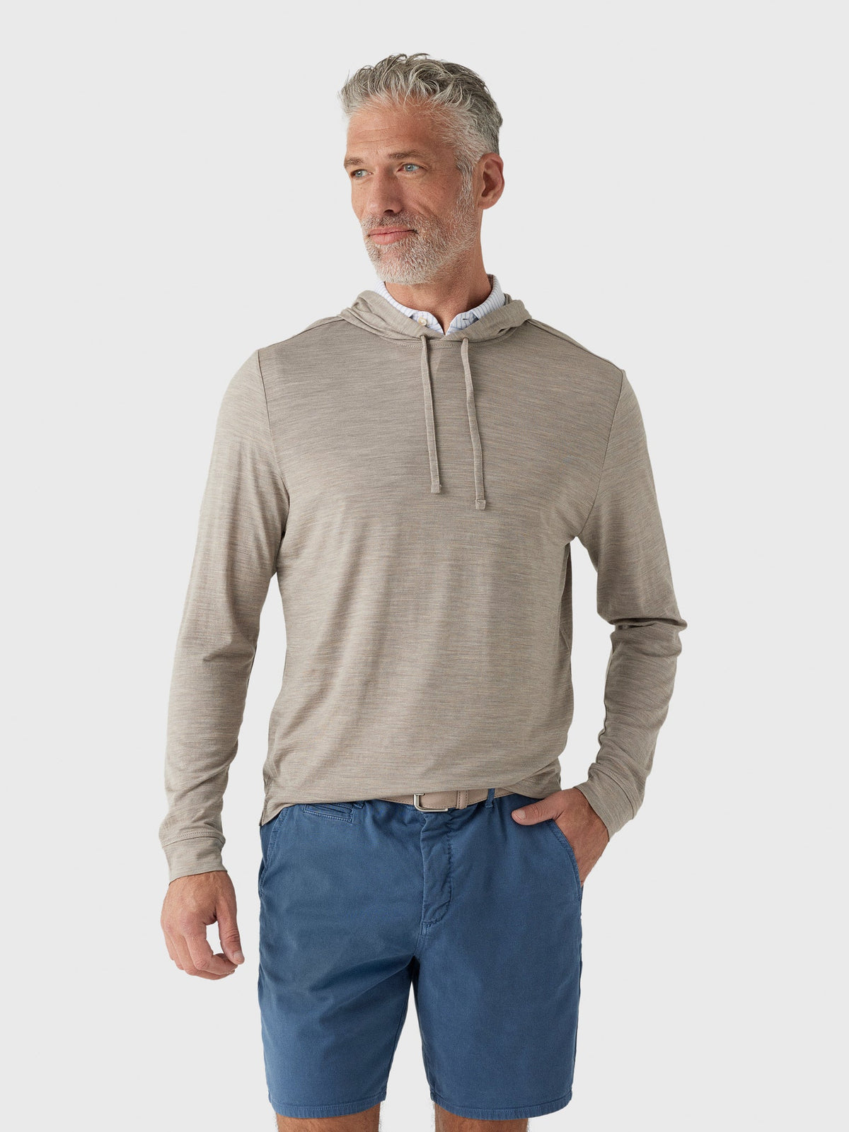 Johnnie-O Men's Merino Hoodie Tee