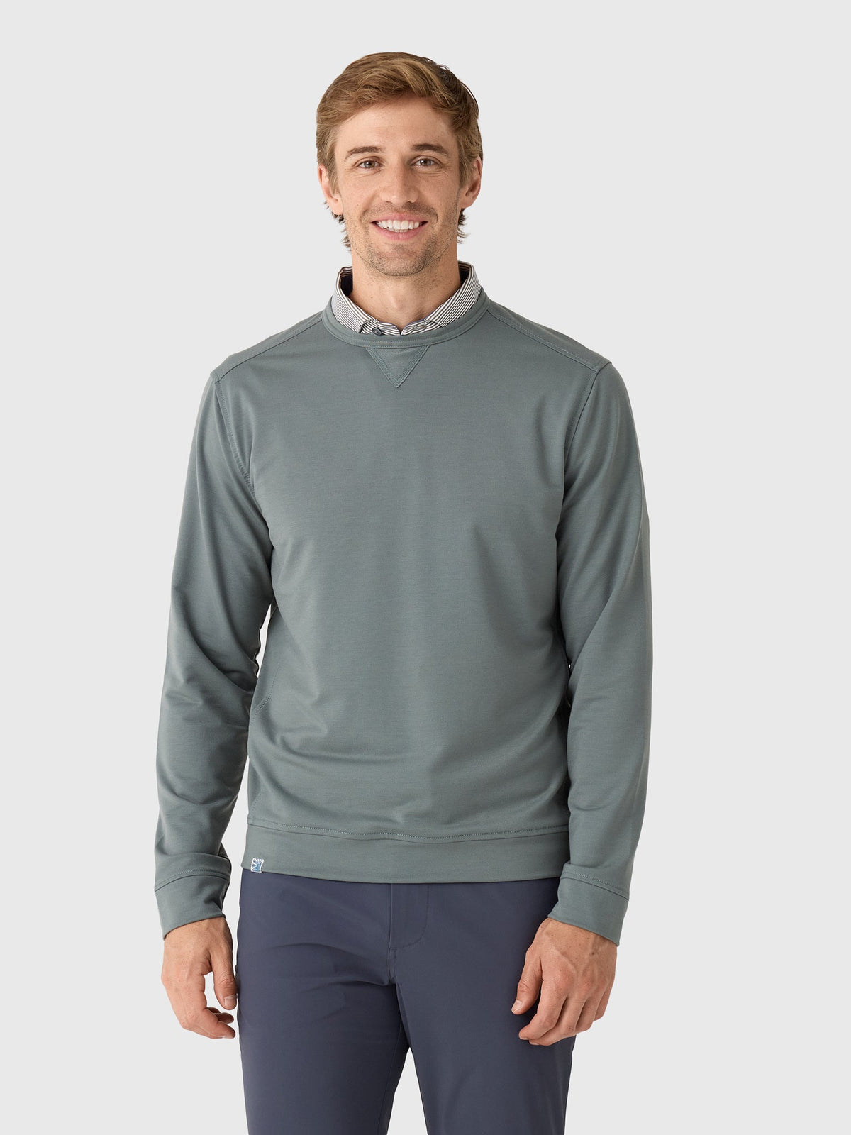 Johnnie-O Men's Willard Drirelease Crewneck Sweatshirt