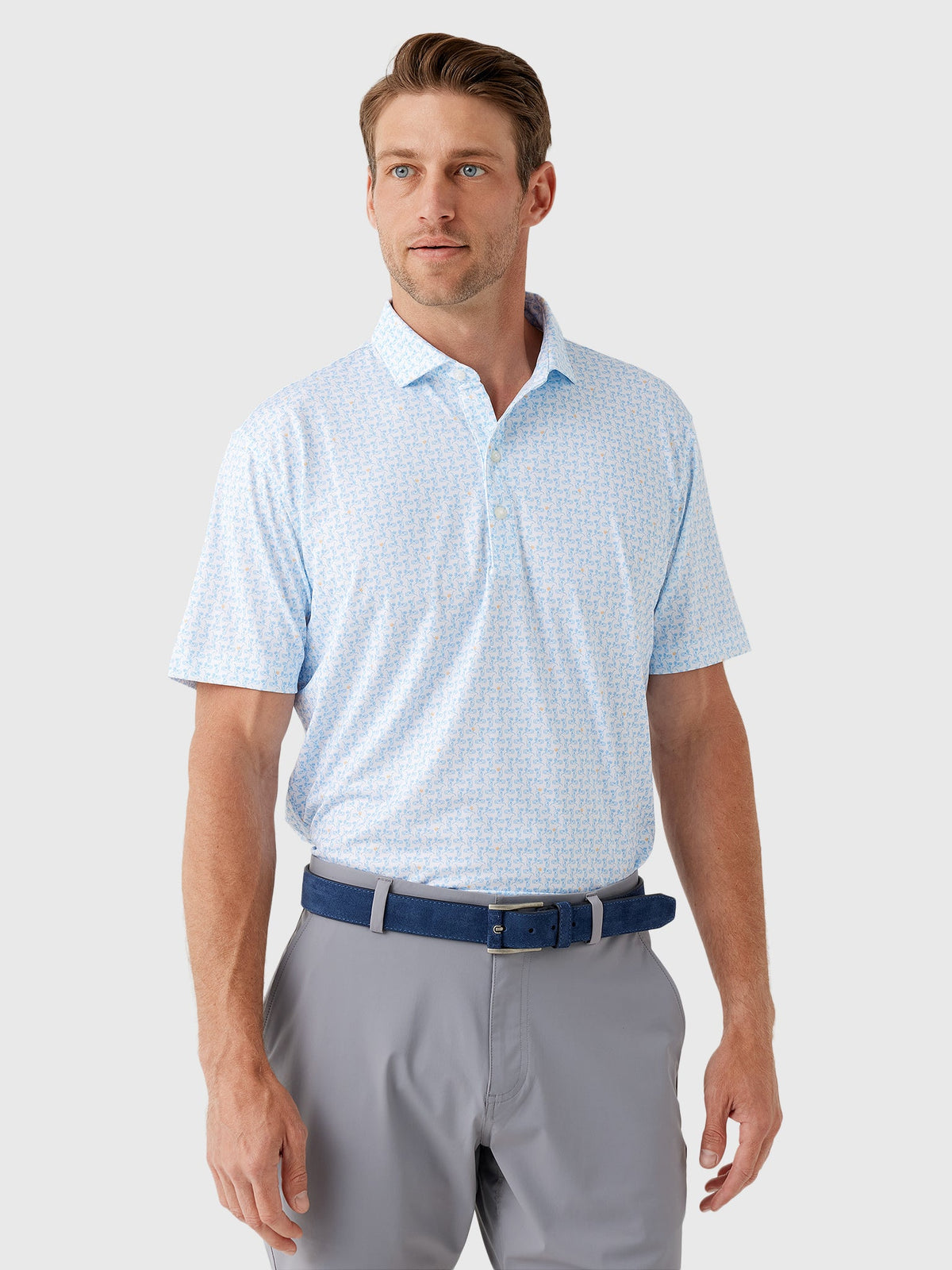 Johnnie-O Men's Minty Performance Jersey Polo