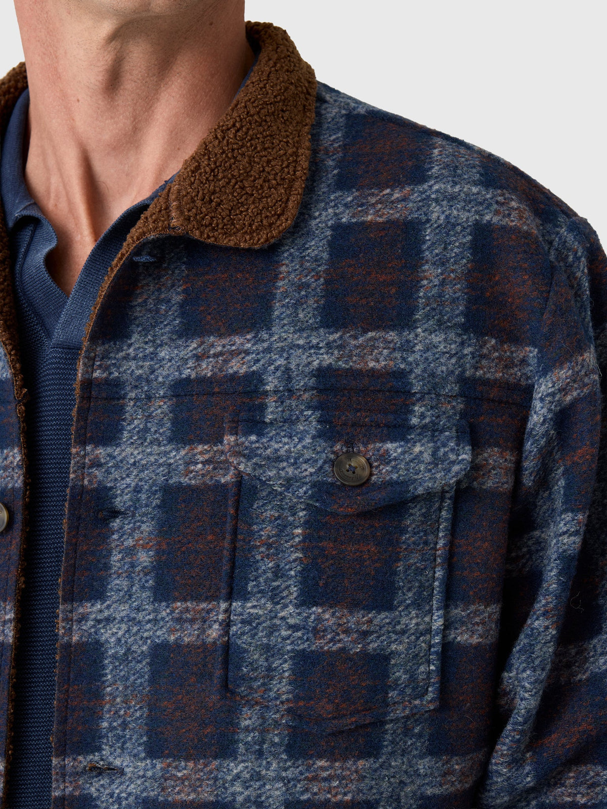 Johnnie-O Men's Sherpa Lined Shacket