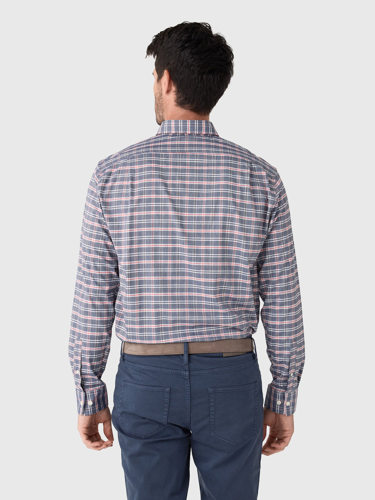Johnnie-O Men's Basswood Plaid Performance Button-Down Shirt