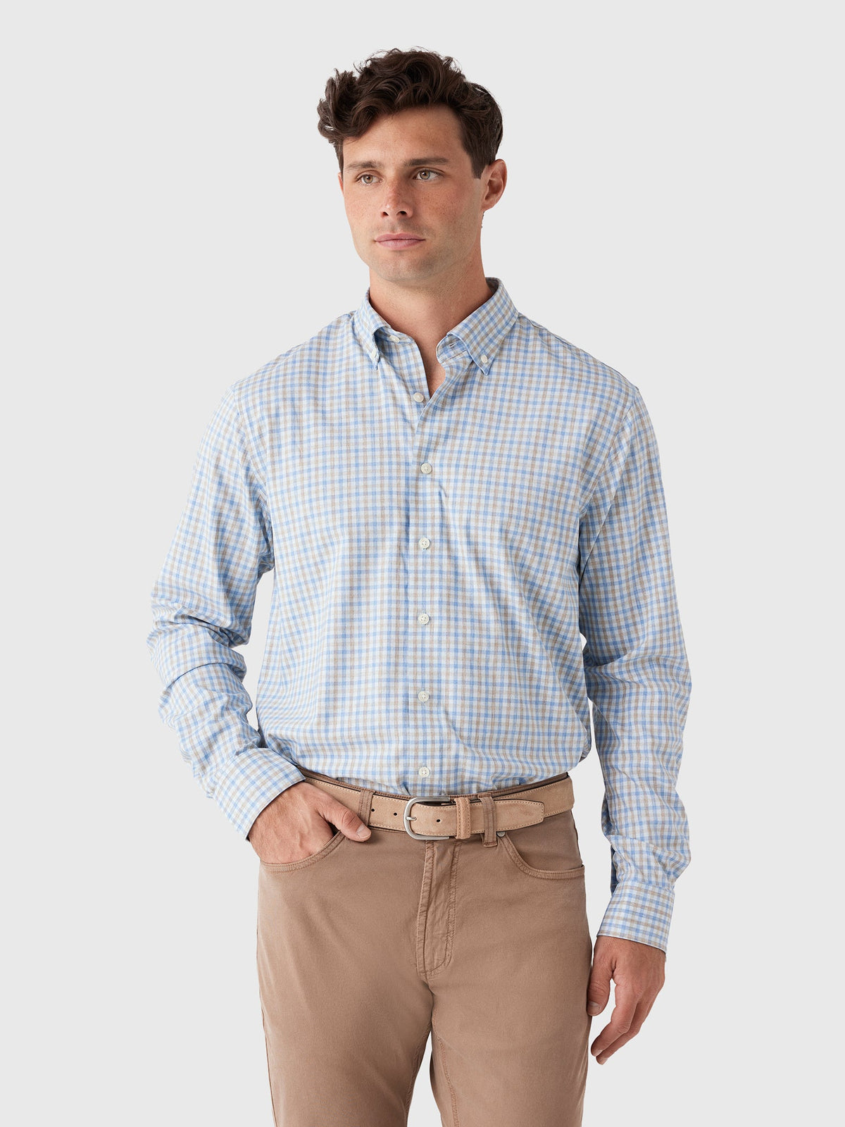 Johnnie-O Men's Chatham Gingham Performance Button-Down Shirt