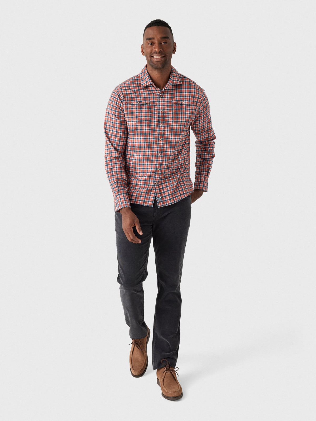 Johnnie-O Men's Snap Check Button-Down Shirt