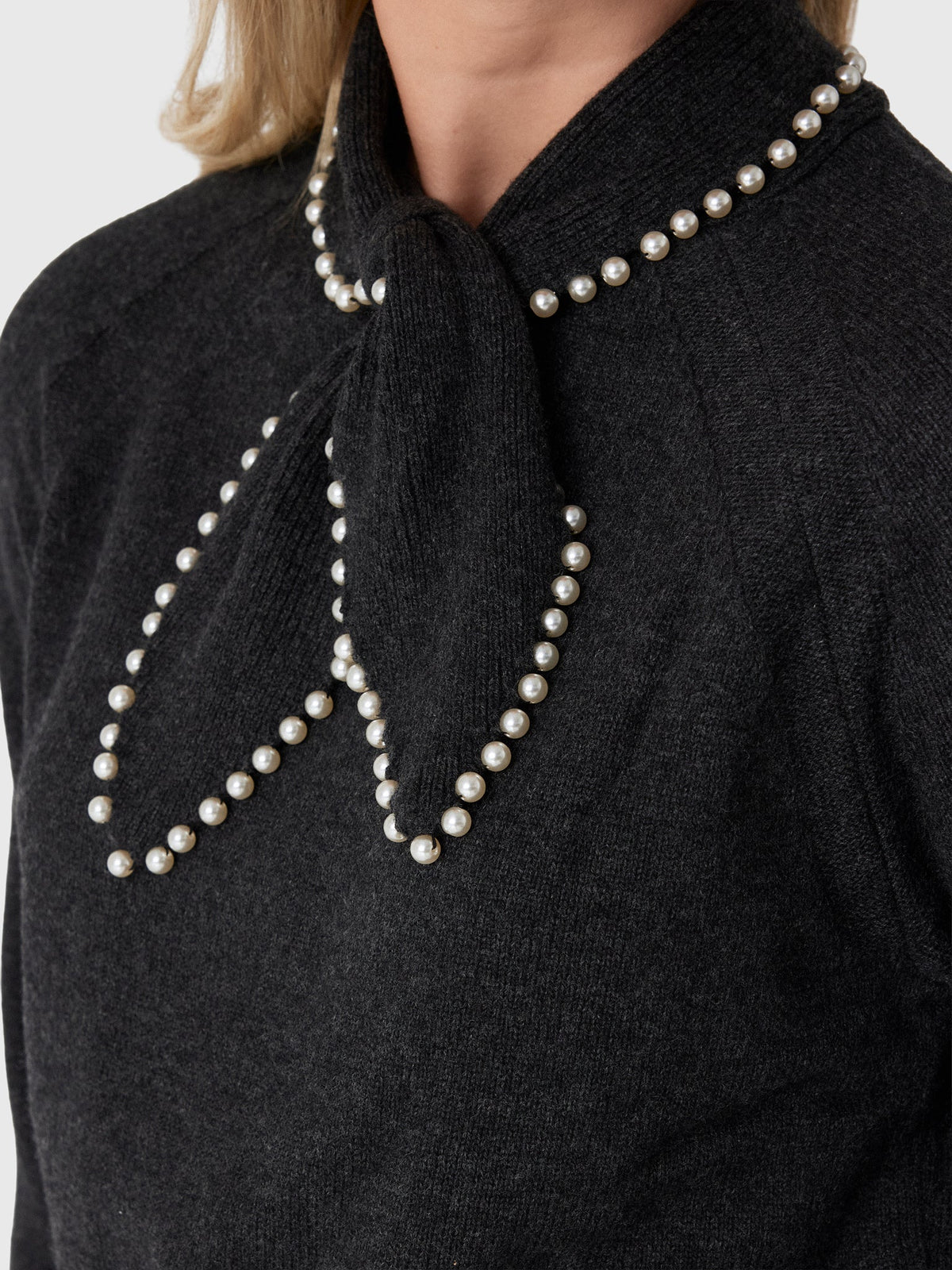 Essentiel Antwerp Women's Kasa Embellished Bow Collar Sweater