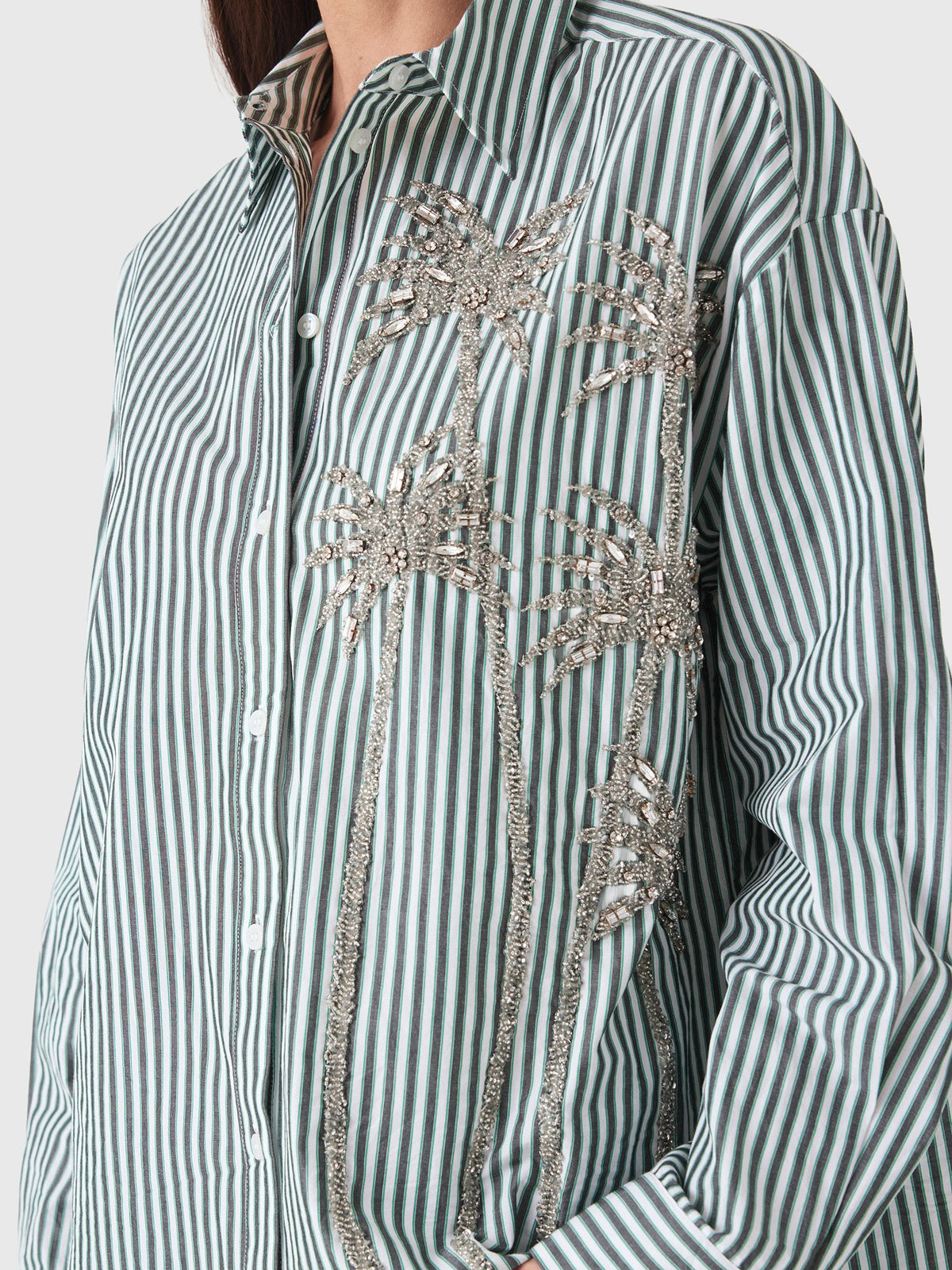 Essentiel Antwerp Women's Kasper Sequin Palm Tree Shirt