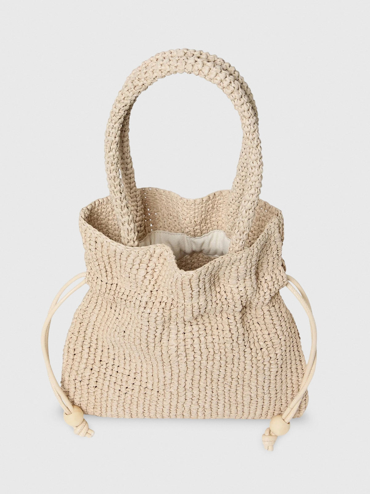 Loeffler Randall Kylie Raffia Drawstring Pouch