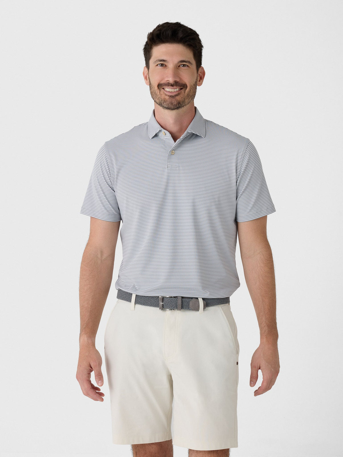 Sun Day Red Men's Refined Cypress Stripe Polo