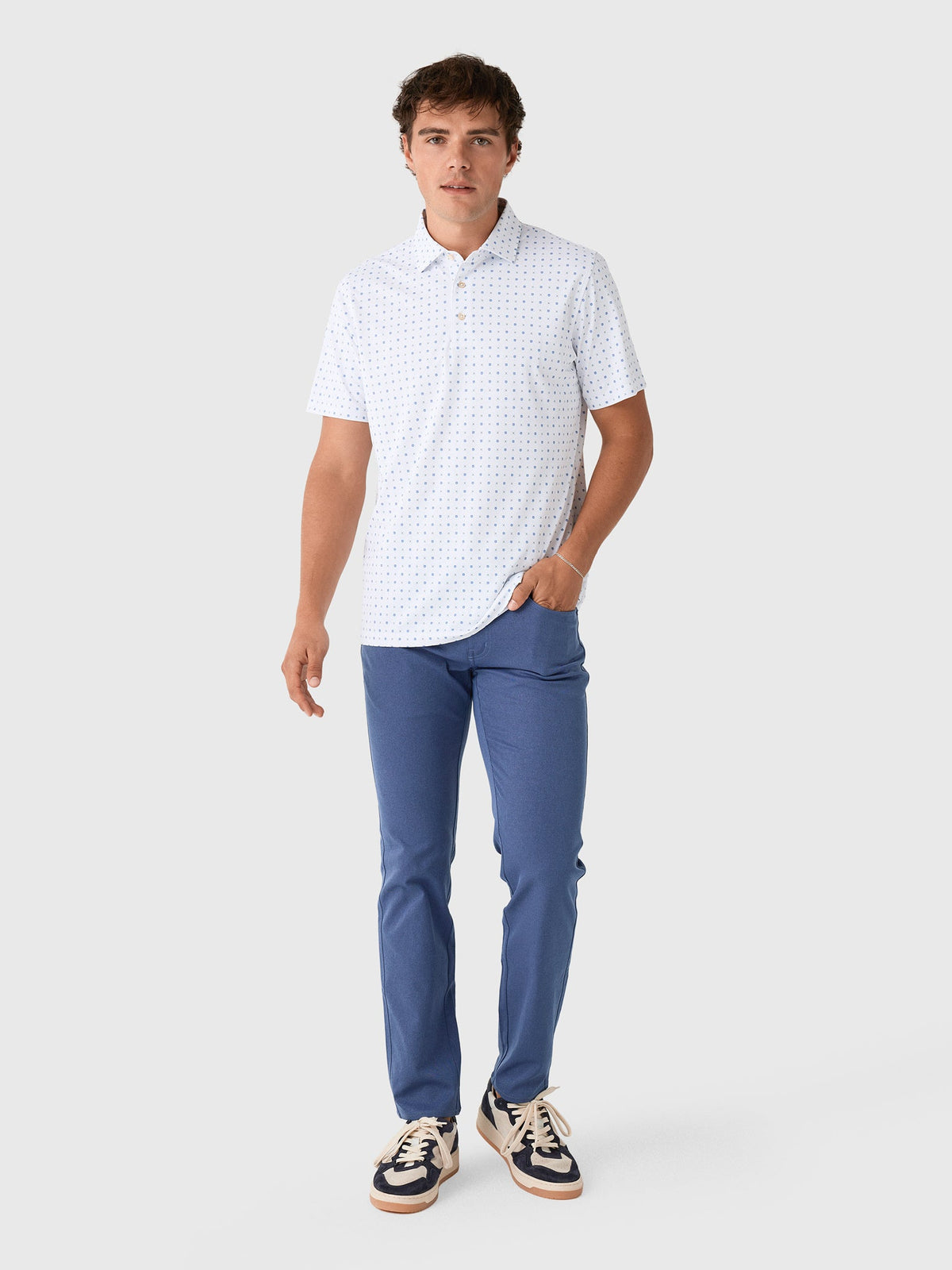 Sun Day Red Men's Grrrid Piqué Polo