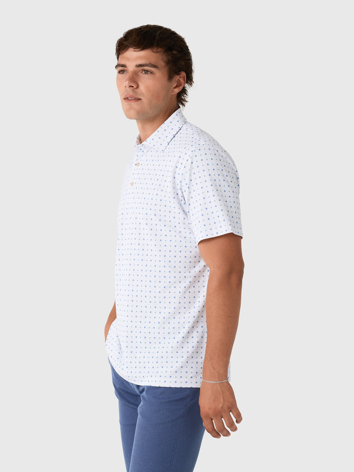 Sun Day Red Men's Grrrid Piqué Polo