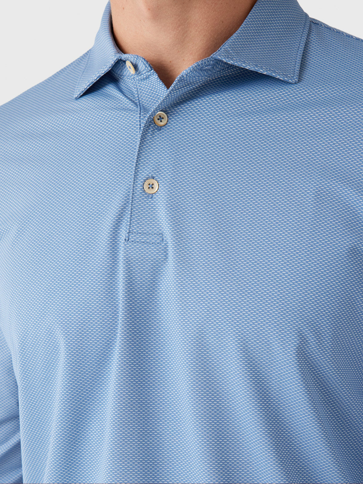 Sun Day Red Men's Tigris Iris Long Sleeve Polo