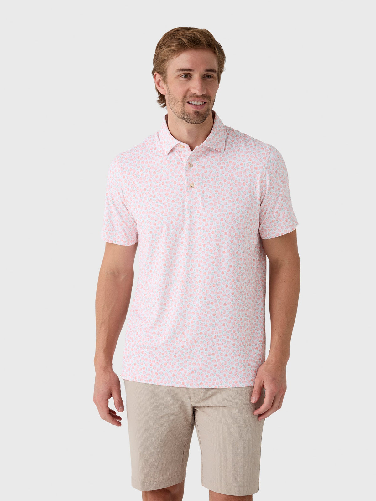 Sun Day Red Men's Heritage How Bout Them Peaches Polo