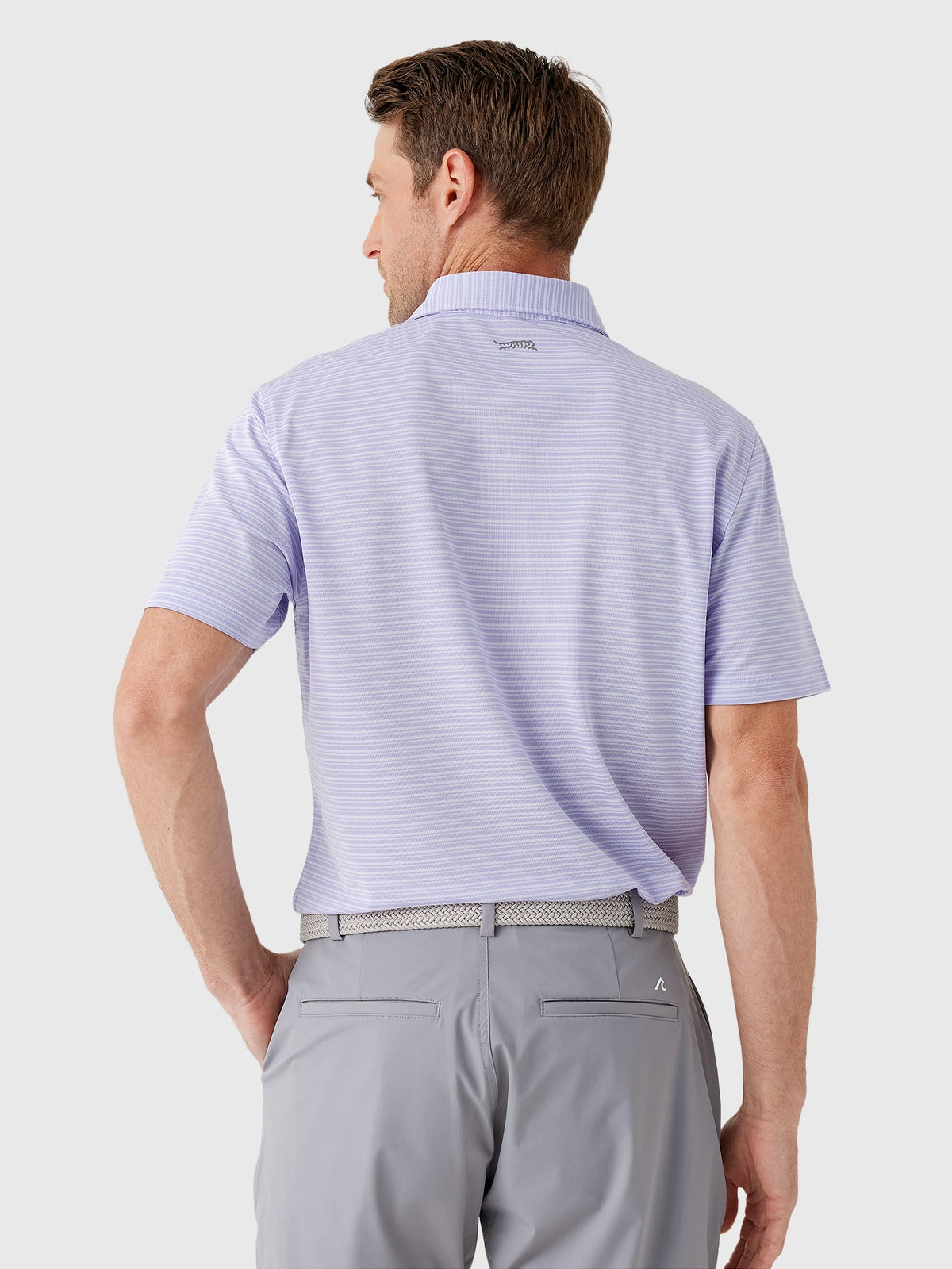 Sun Day Red Men's Refined Cypress Piqué Stripe Polo II