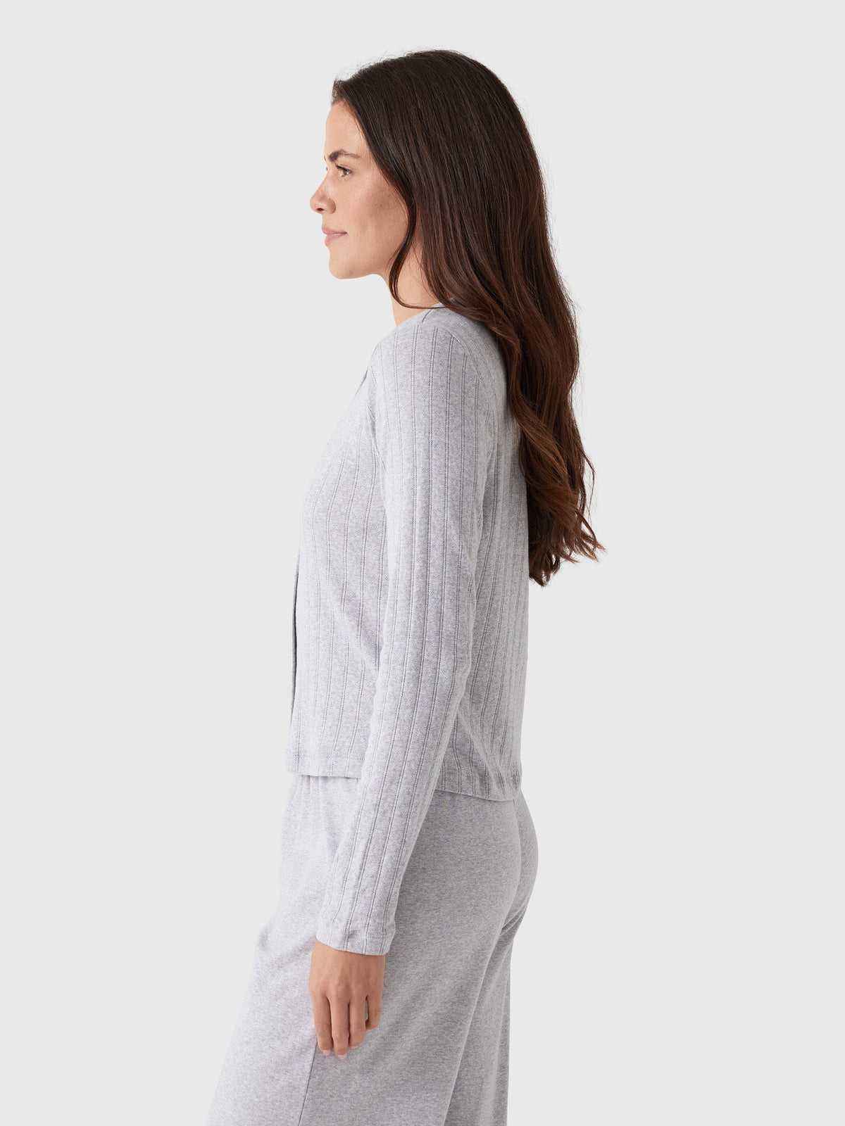 Leset Women's Pointelle Classic Cardigan II