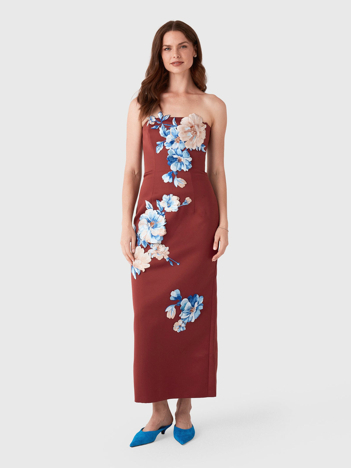 Leo Lin Women's Rayna Embroidered Maxi Dress