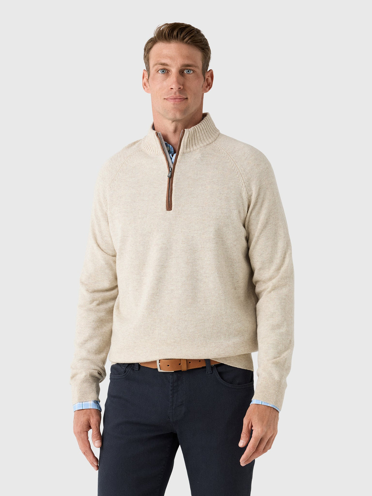 Rye51 Men's The Lucian Quarter-Zip Sweater
