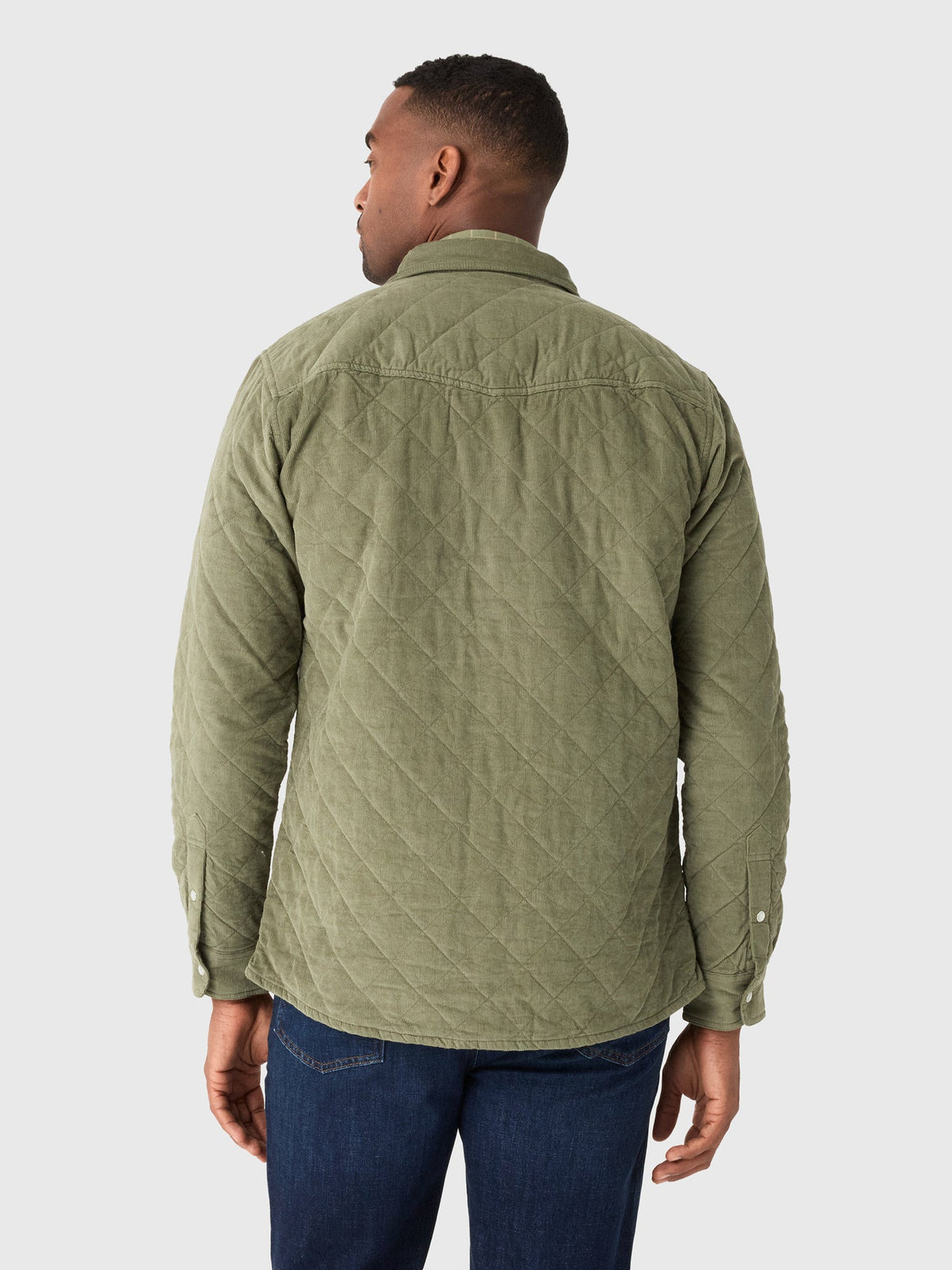Criquet Men's Corduroy Quilted Shacket