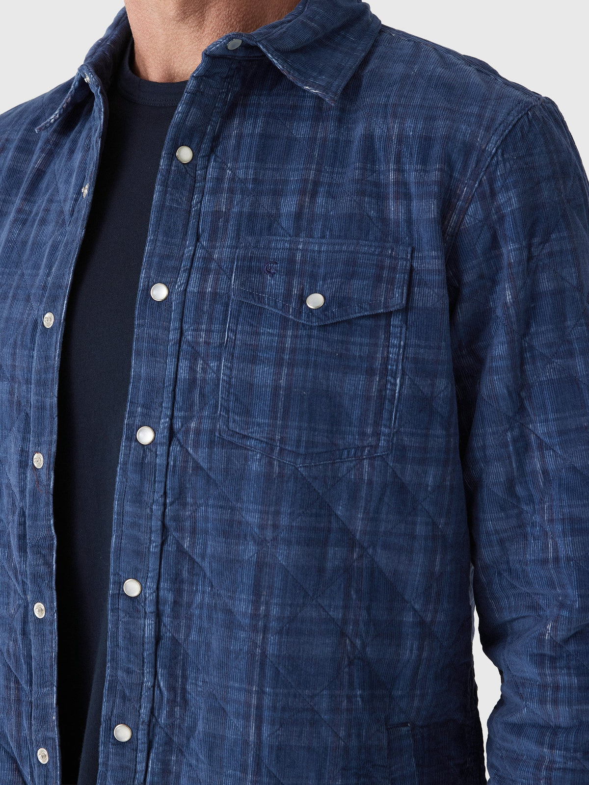 Criquet Men's Corduroy Quilted Shacket