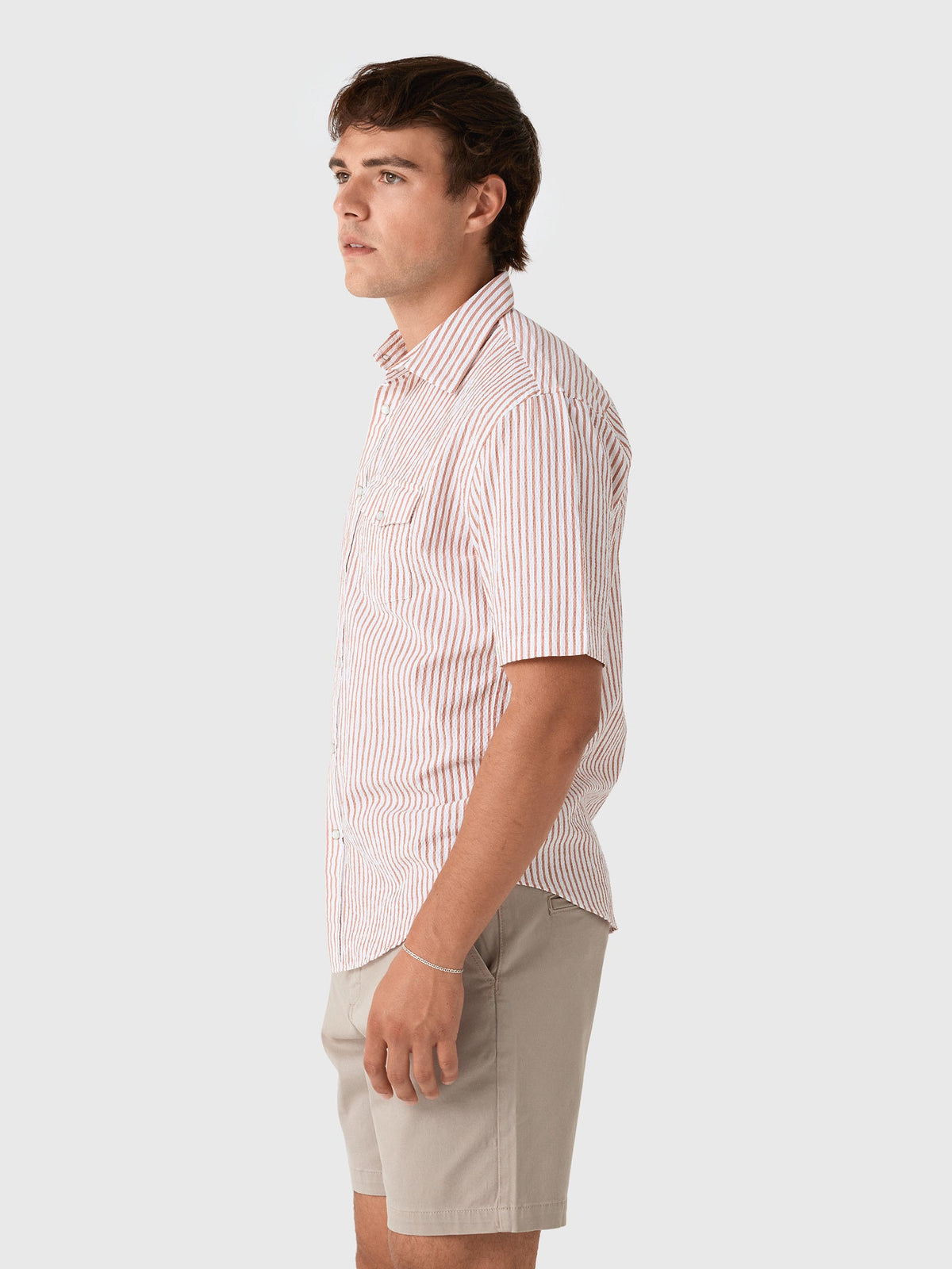 Criquet Men's Short Sleeve Performance Pearl Snap Shirt