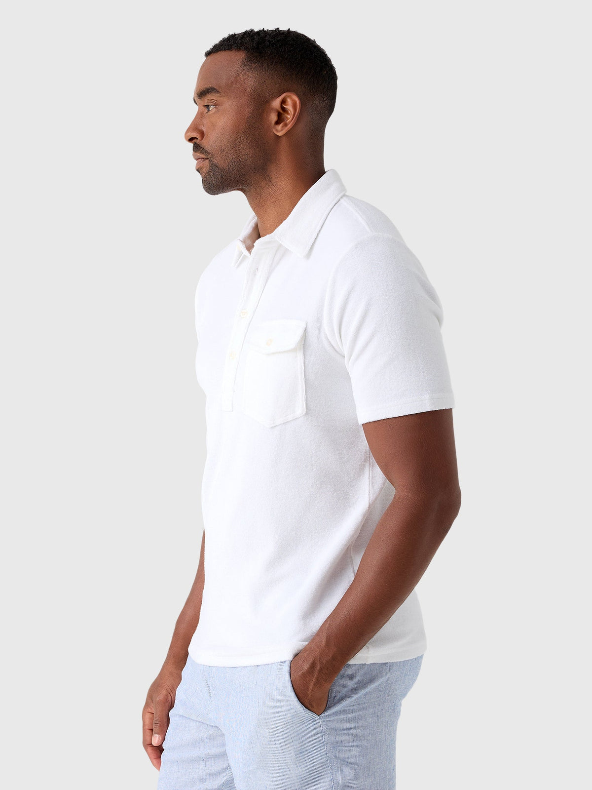Criquet Men's Terrycloth Players Polo