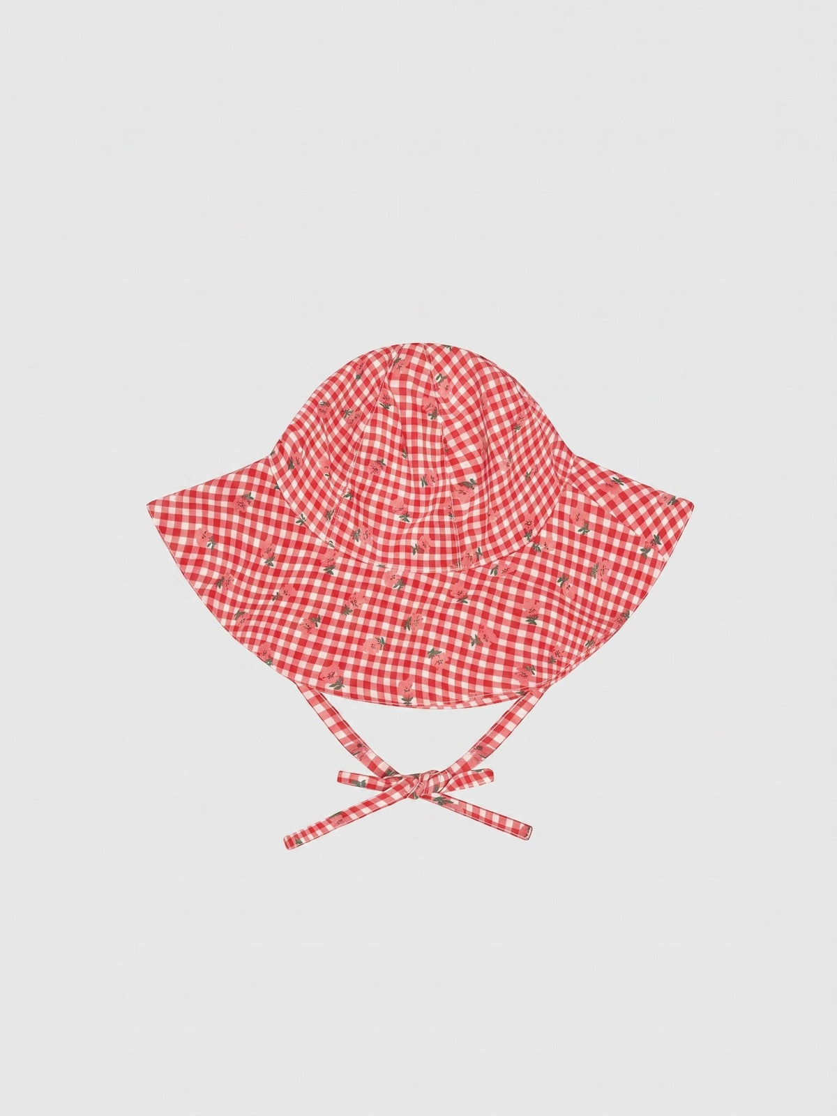 Minnow Baby Cranberry Gingham Sun Hat