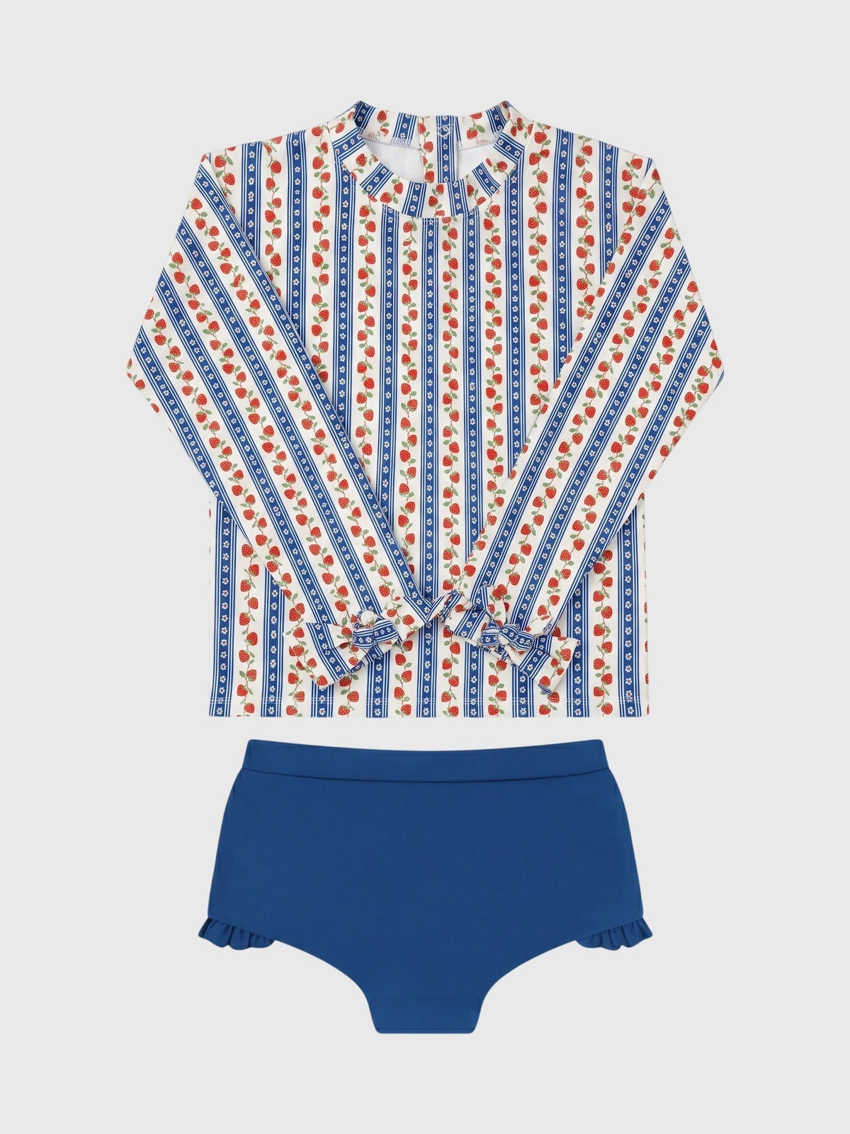 Minnow Girls' Strawberry Patch Rash Guard Set