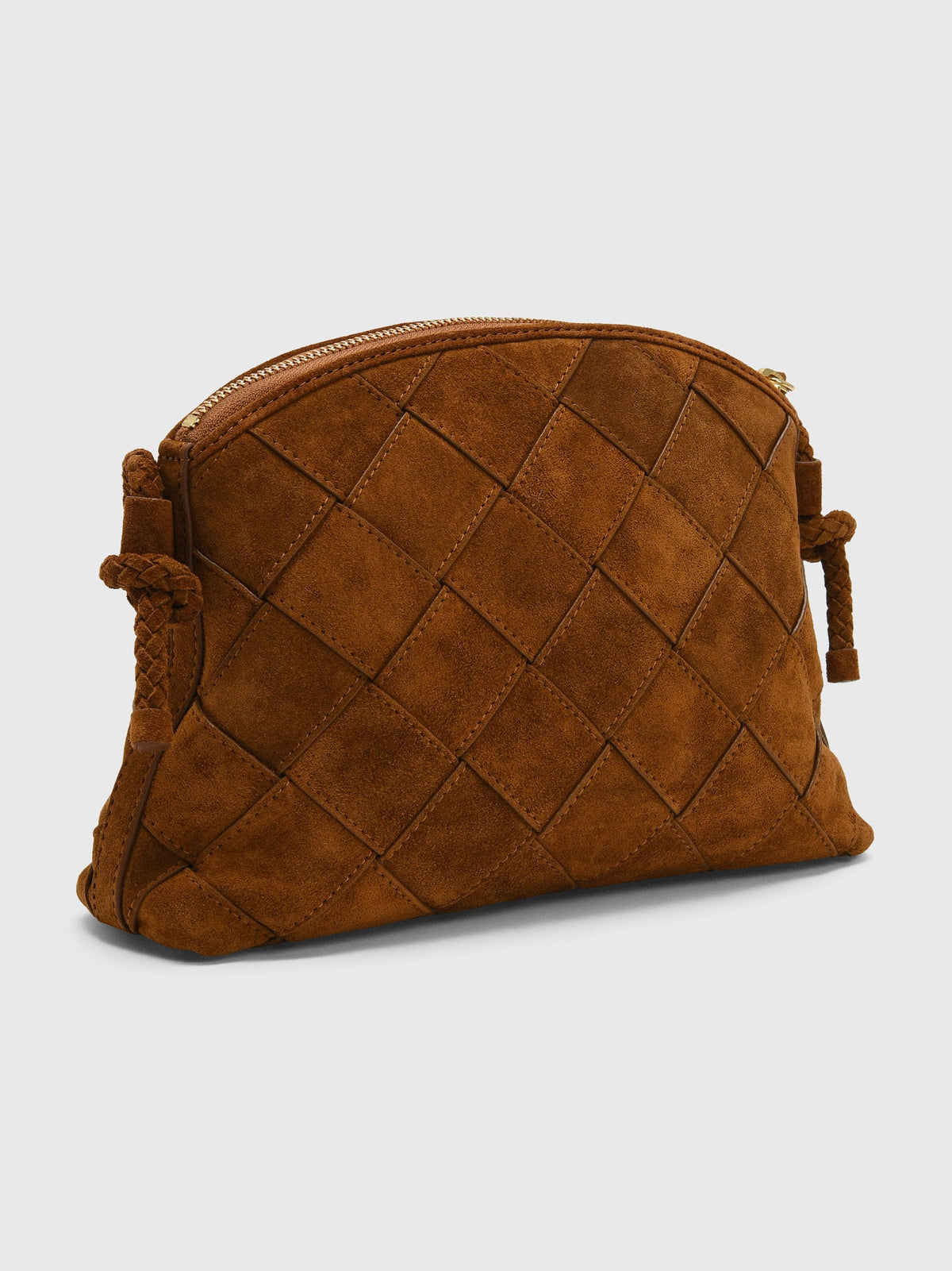 Loeffler Randall Mallory Woven Suede Crossbody