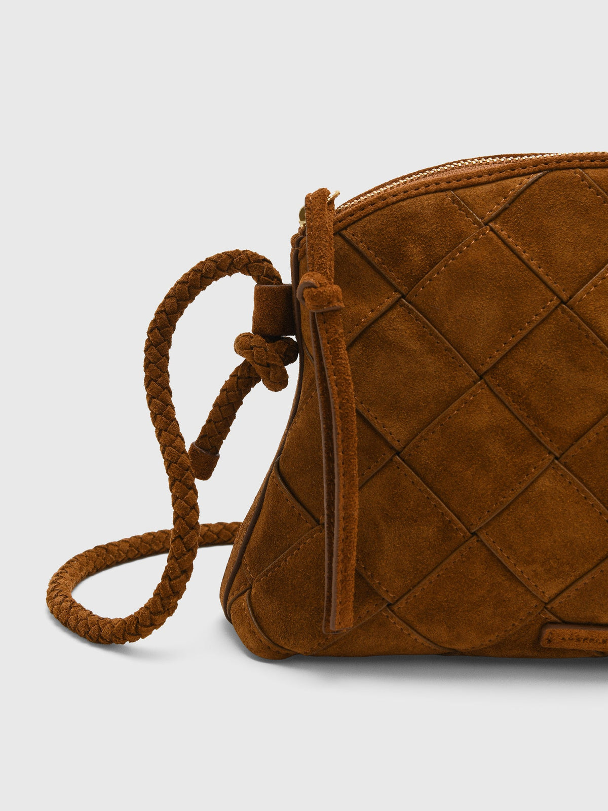 Loeffler Randall Mallory Woven Suede Crossbody