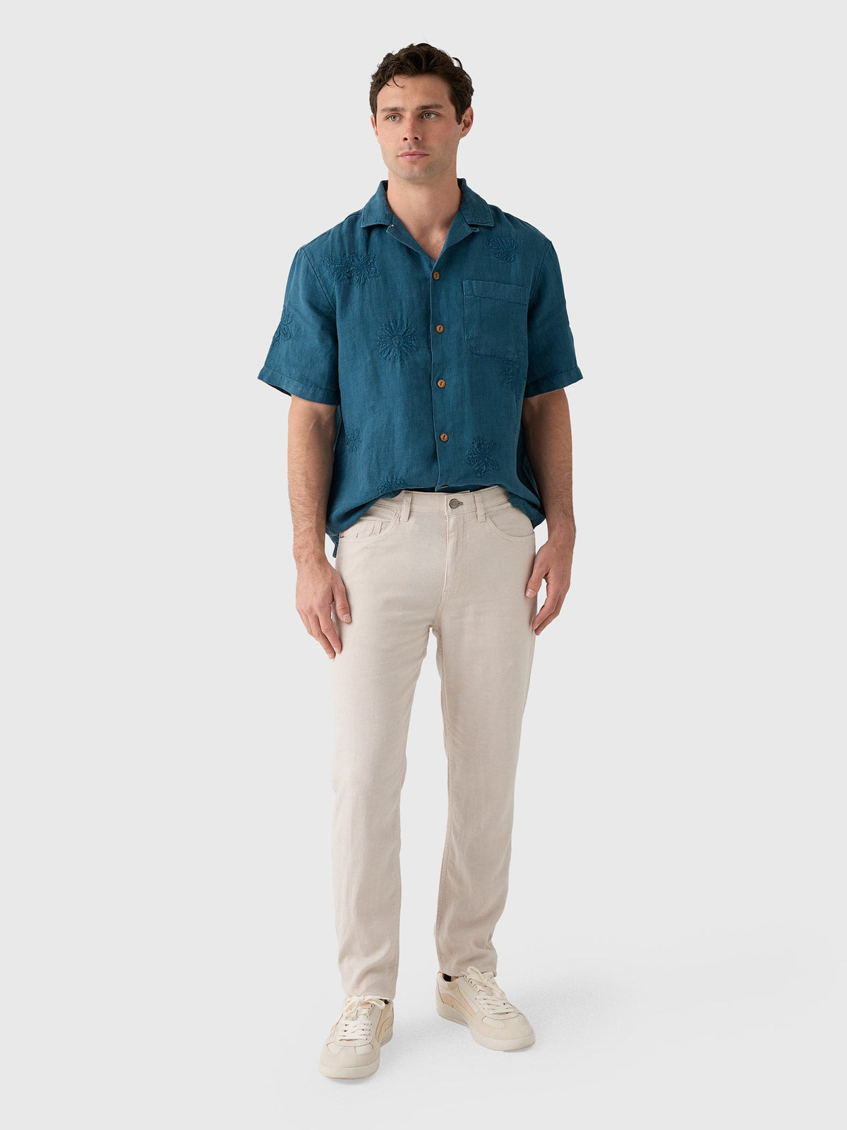 Faherty Brand Men's Movement Linen 5-Pocket Pant