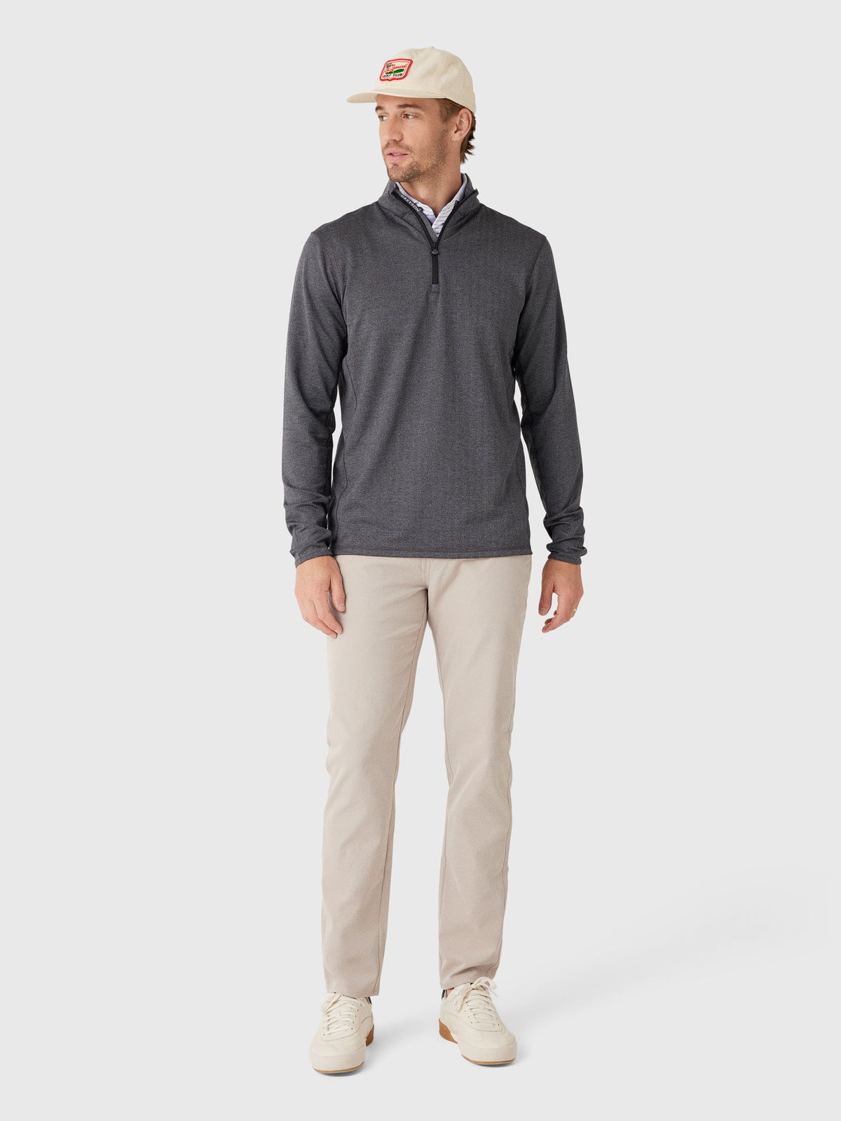 Greyson Men's Tate Herringbone Mockneck Quarter-Zip