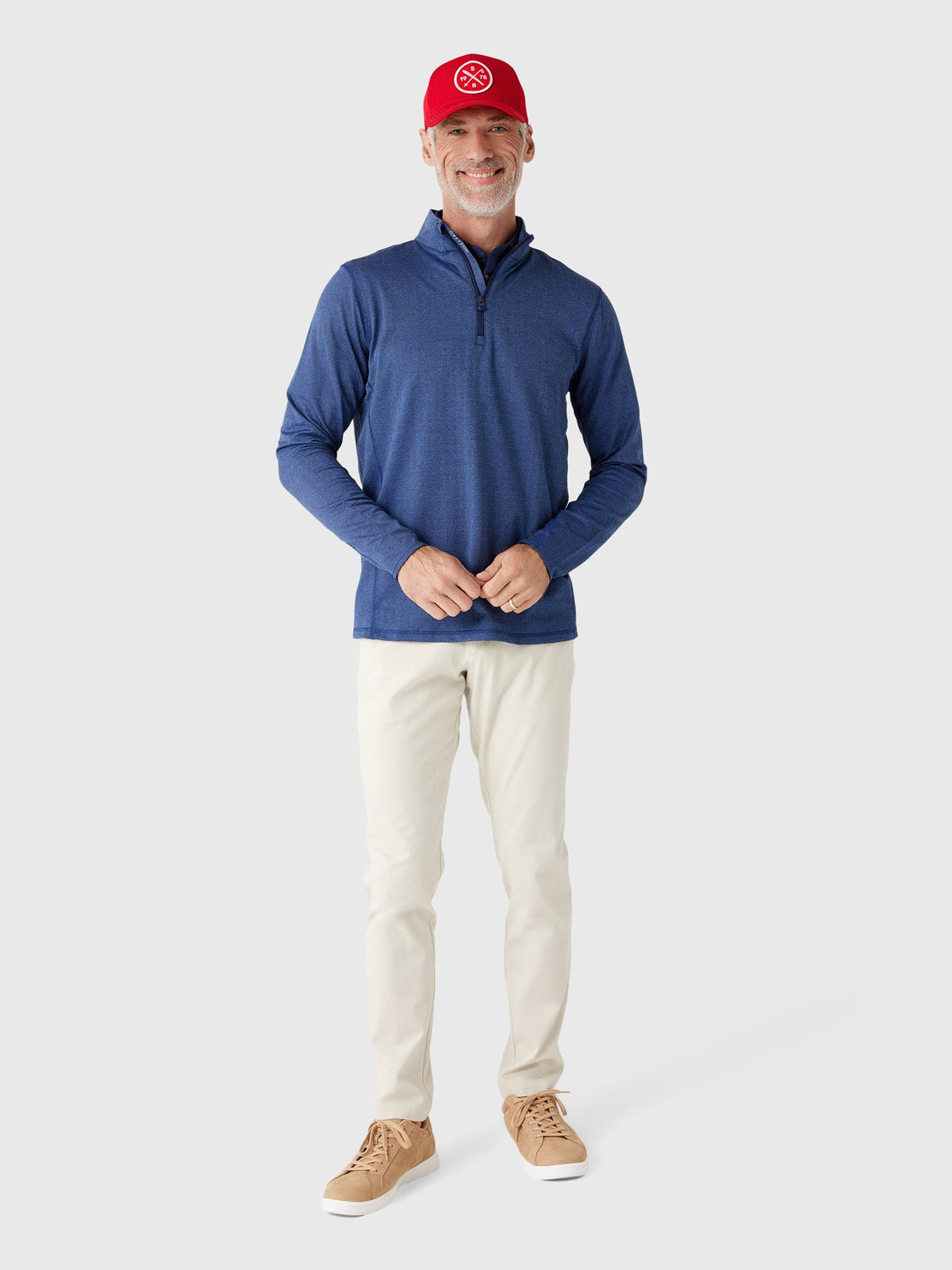 Greyson Men's Tate Herringbone Mockneck Quarter-Zip